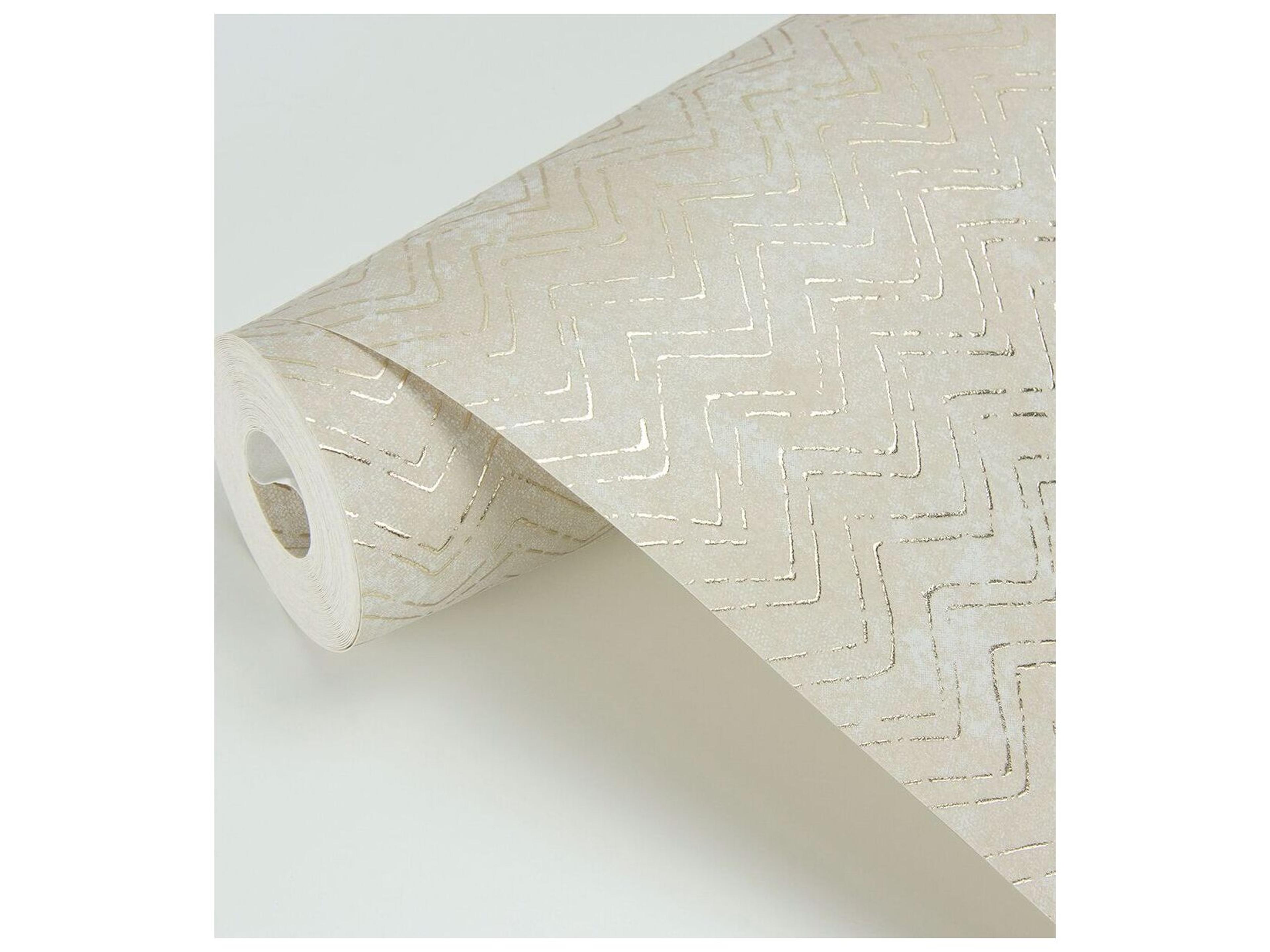 Brewster Home Fashions Polished Luna Copper Distressed Chevron Wallpaper