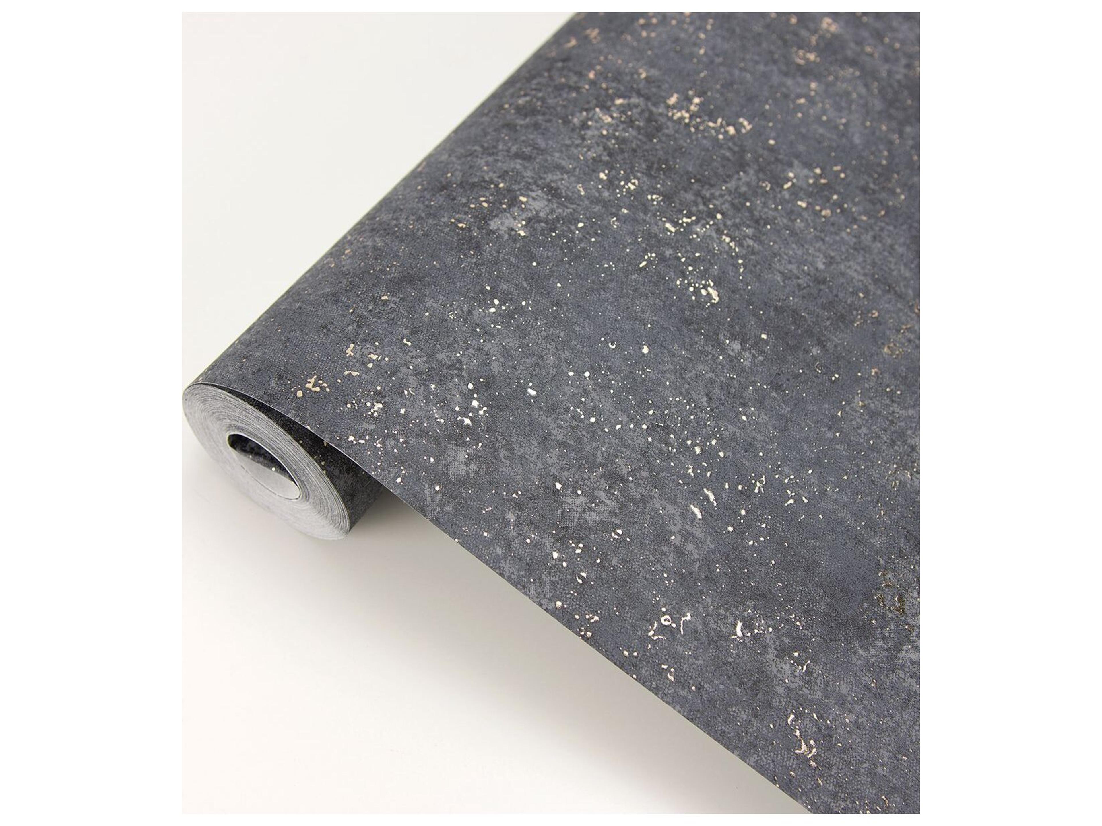 Brewster Home Fashions Polished Drizzle Charcoal Speckle Wallpaper