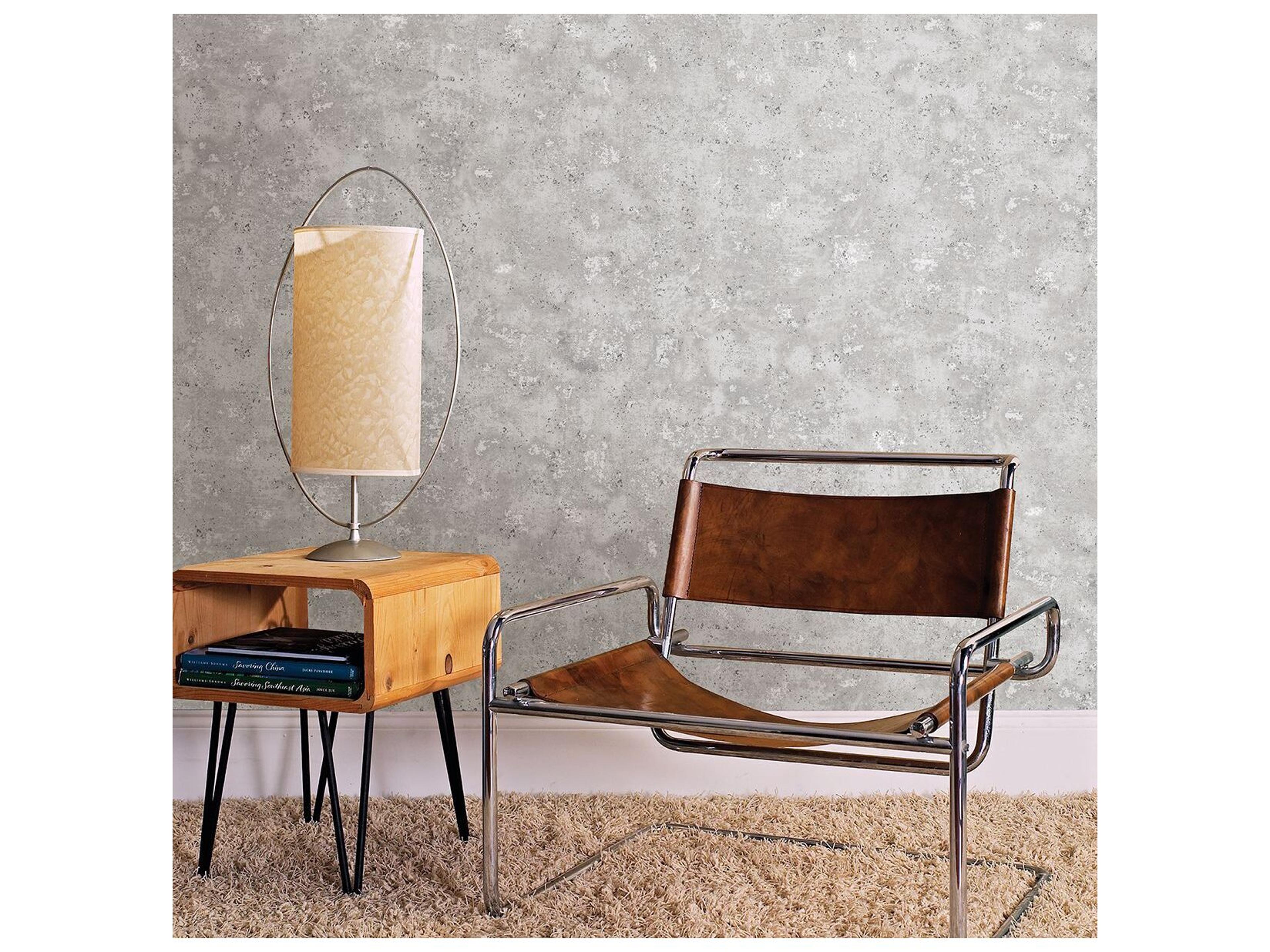 Brewster Home Fashions Polished Drizzle Light Grey Speckle Wallpaper