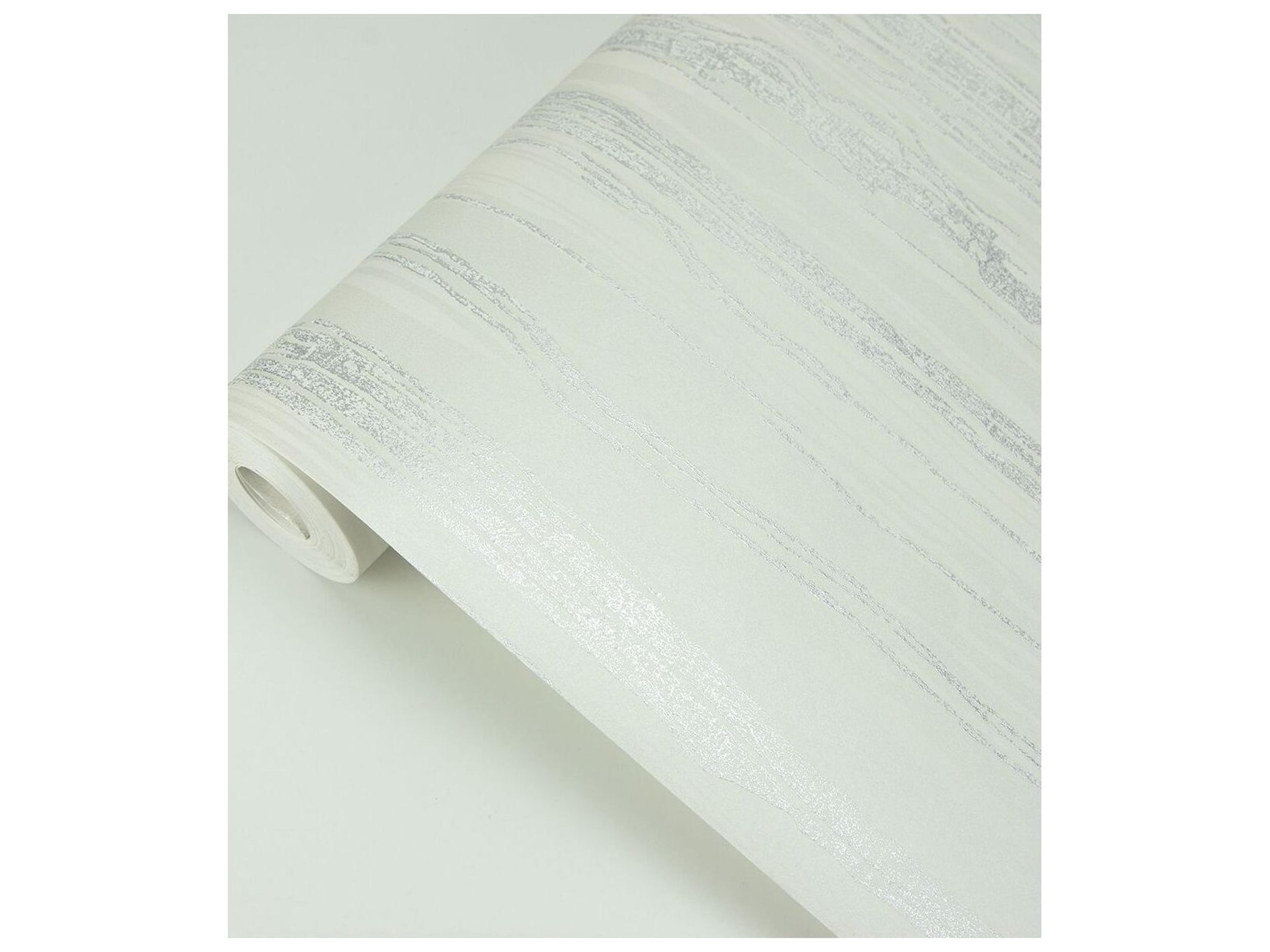 Brewster Home Fashions Polished Nova Platinum Faux Wood Wallpaper