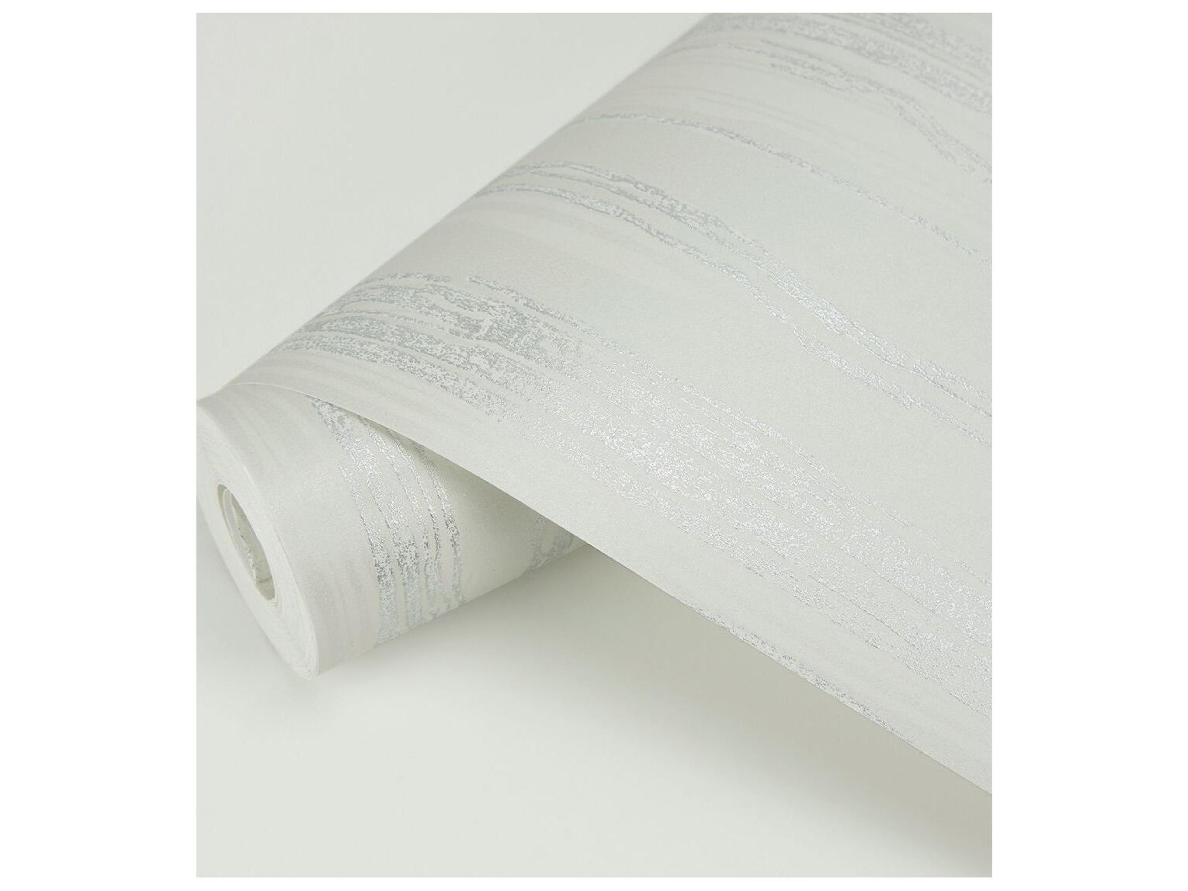 Brewster Home Fashions Polished Nova Platinum Faux Wood Wallpaper