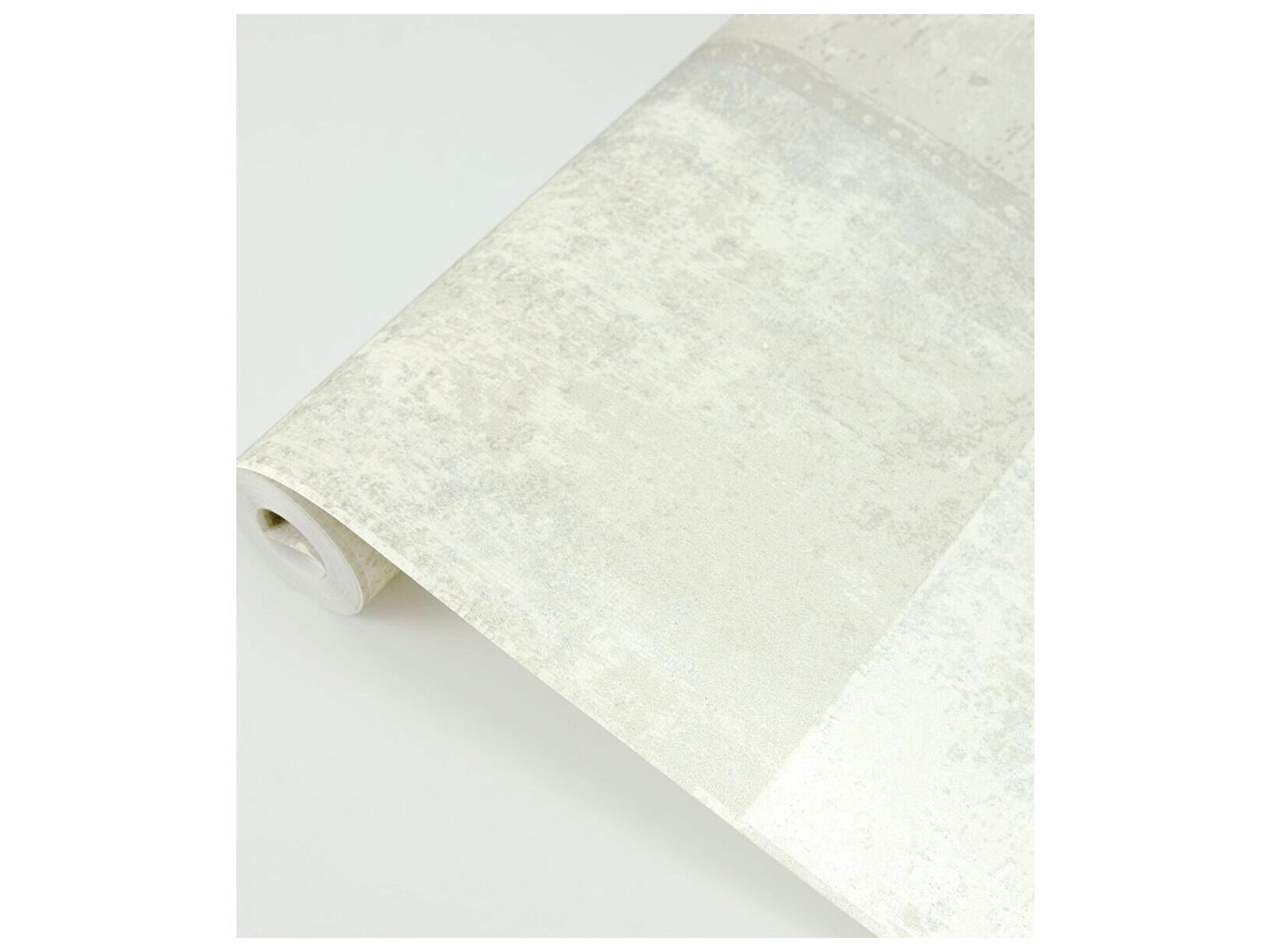 Brewster Home Fashions Polished Vela Ivory Distressed Geometric Wallpaper