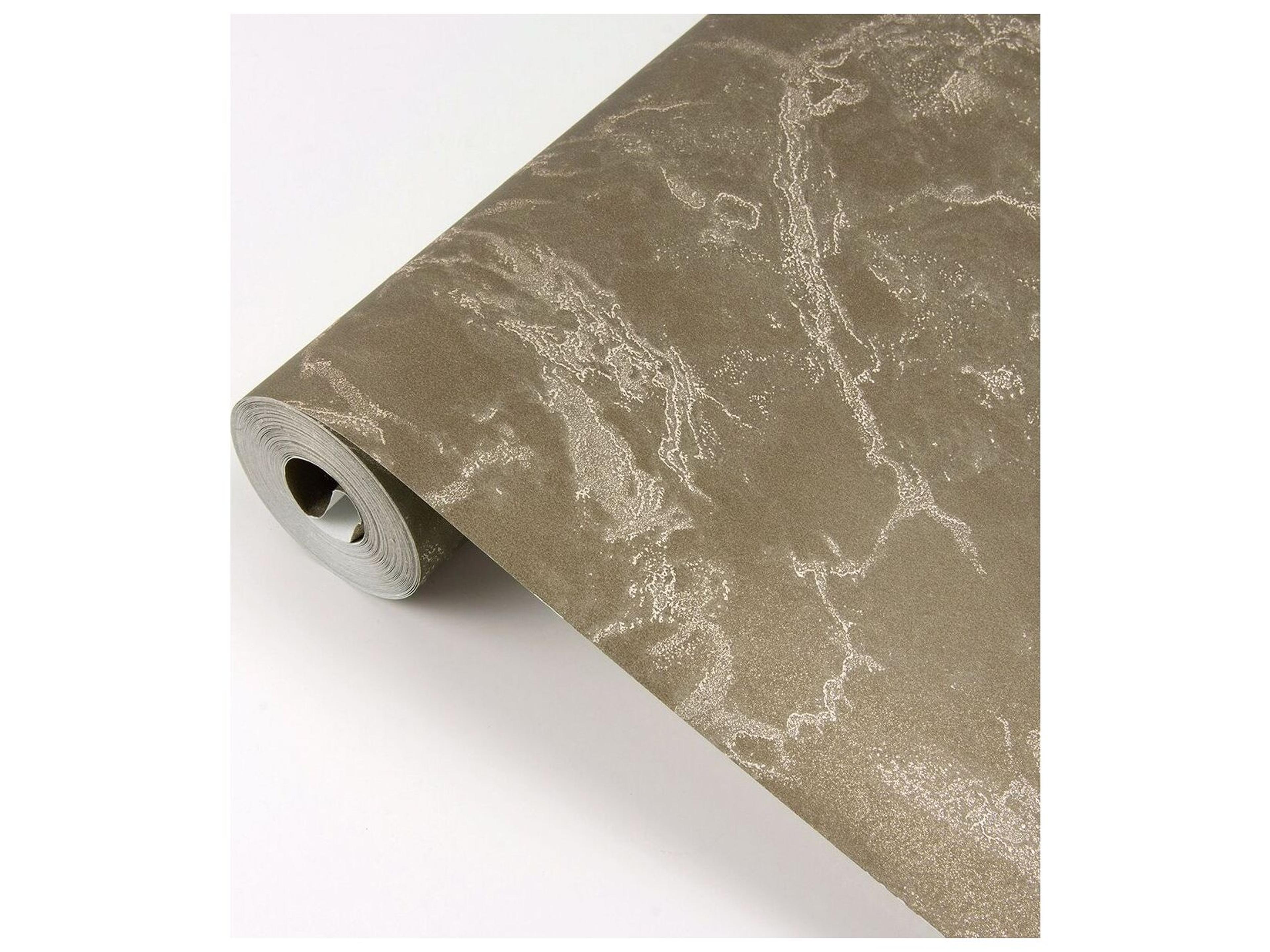 Brewster Home Fashions Polished Crux Chocolate Marble Wallpaper