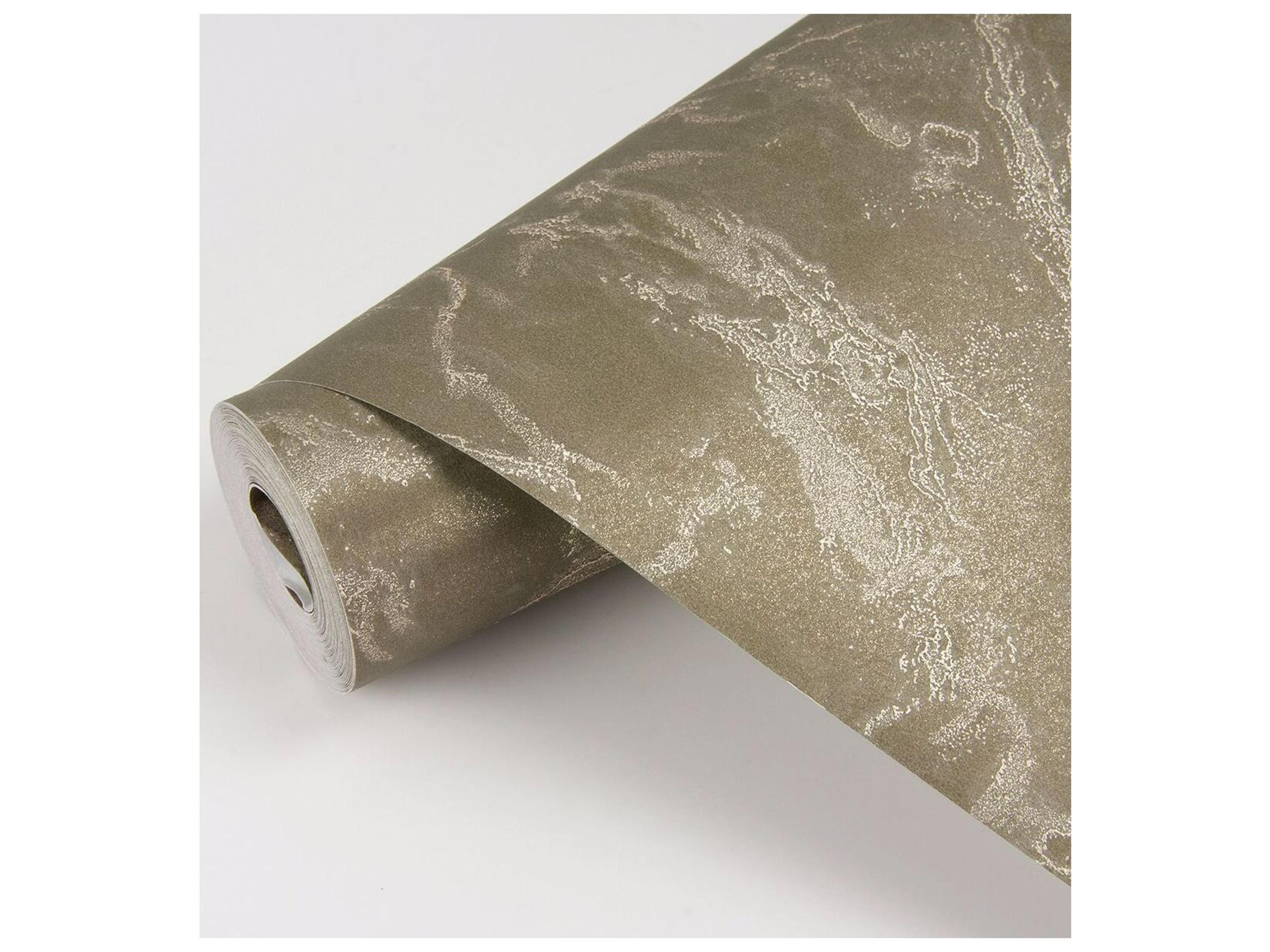 Brewster Home Fashions Polished Crux Chocolate Marble Wallpaper