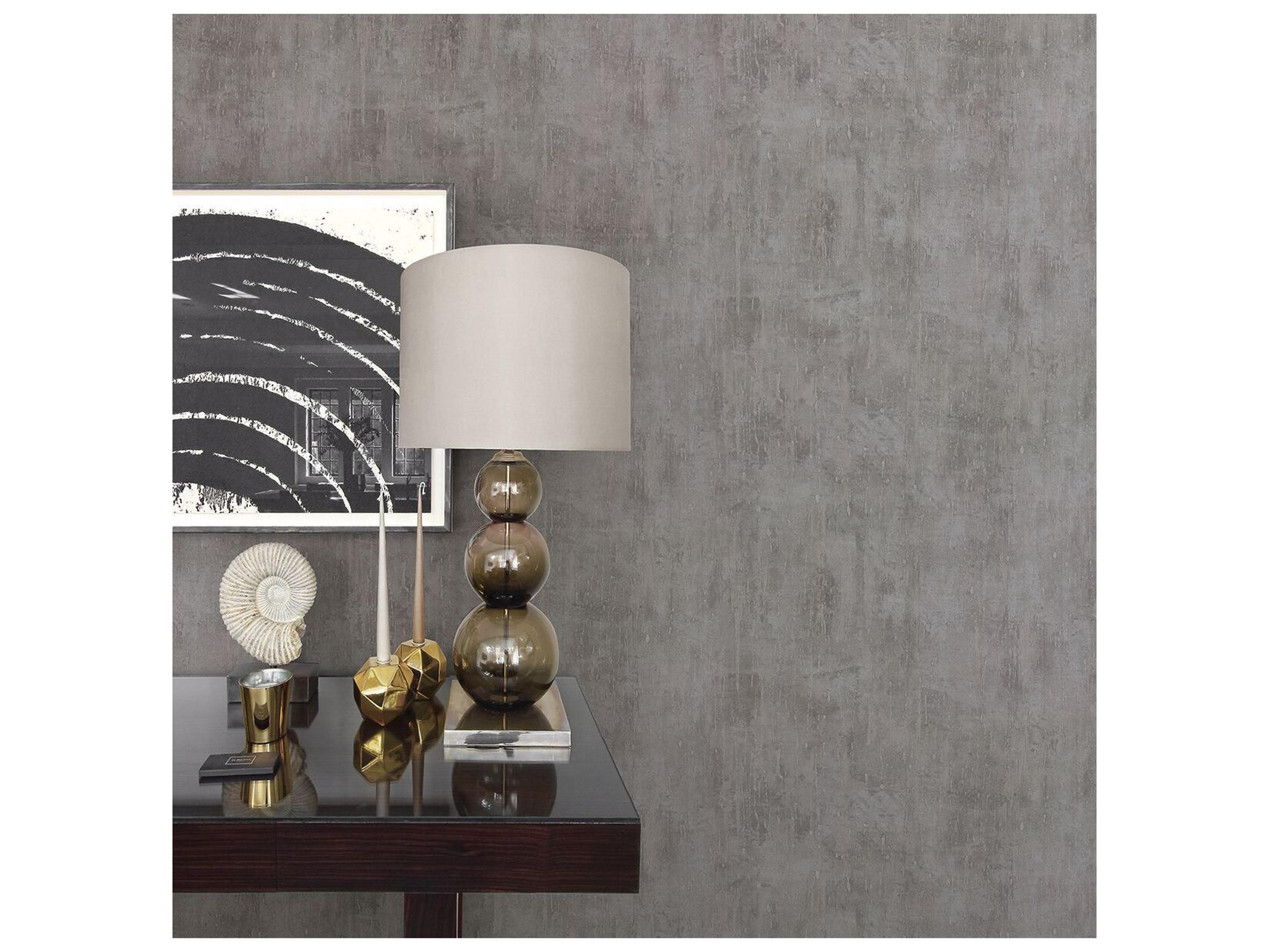 Brewster Home Fashions Polished Ara Pewter Distressed Texture Wallpaper