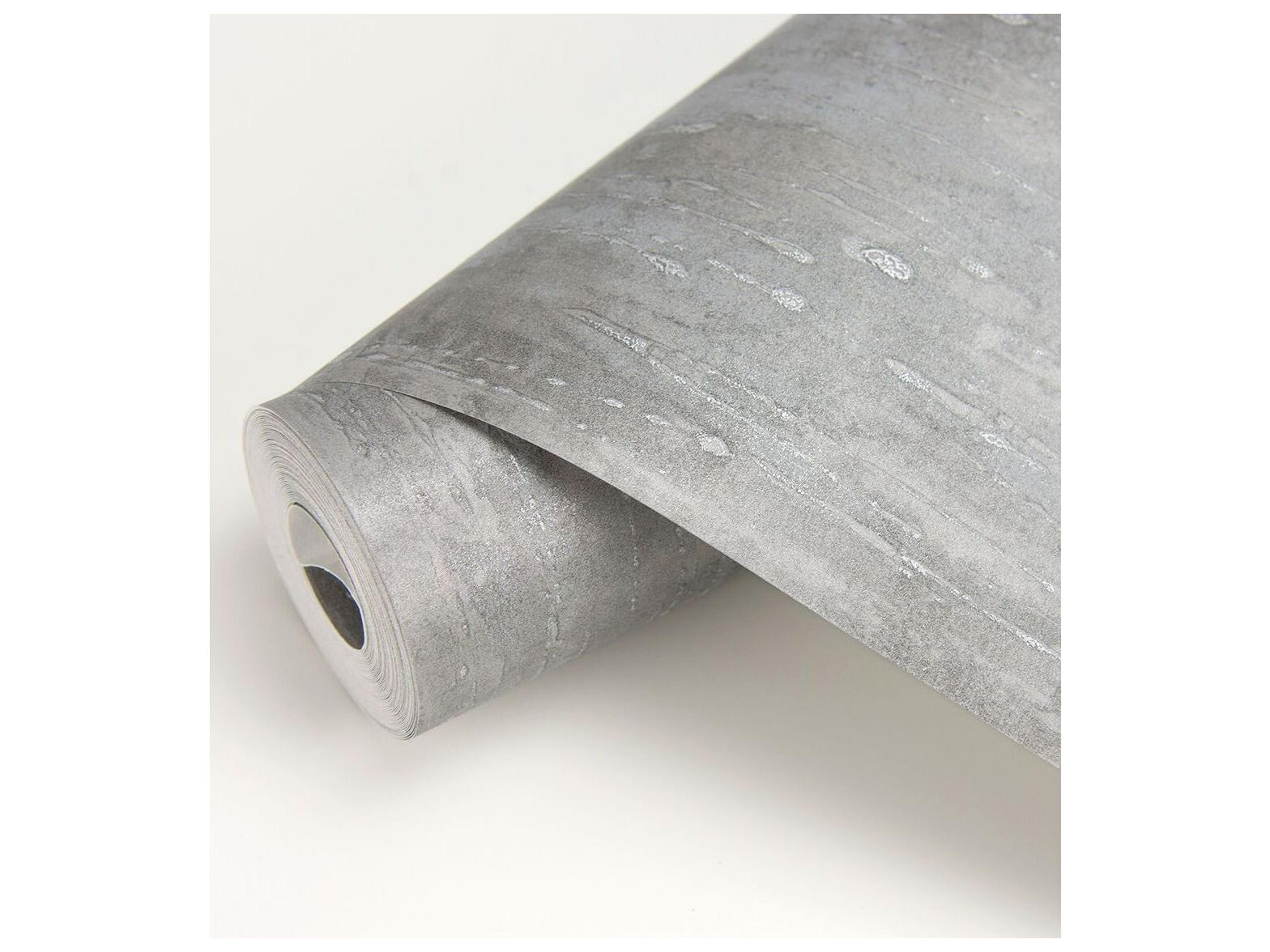 Brewster Home Fashions Polished Ara Pewter Distressed Texture Wallpaper