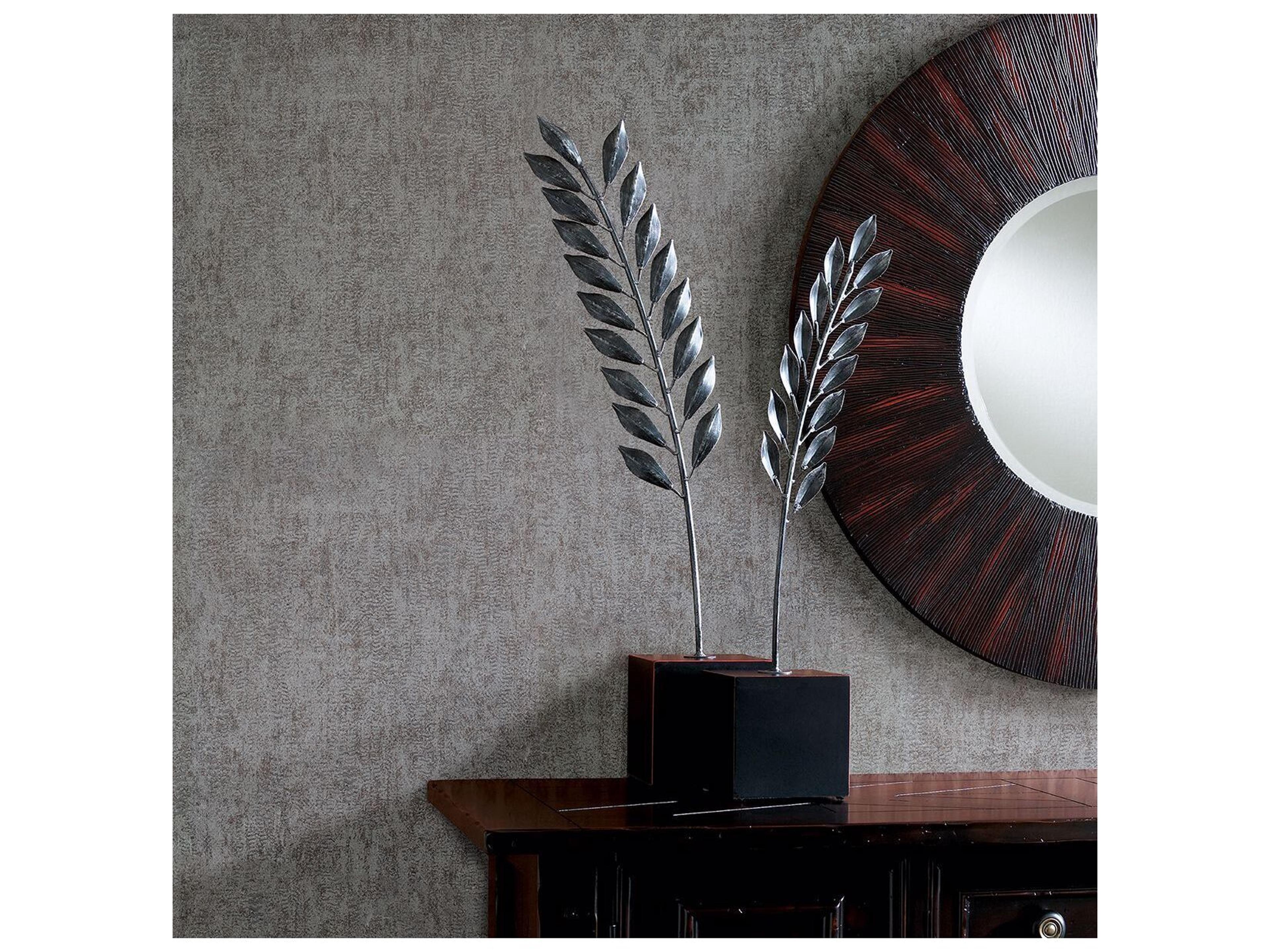 Brewster Home Fashions Polished Luster Silver Distressed Texture Wallpaper