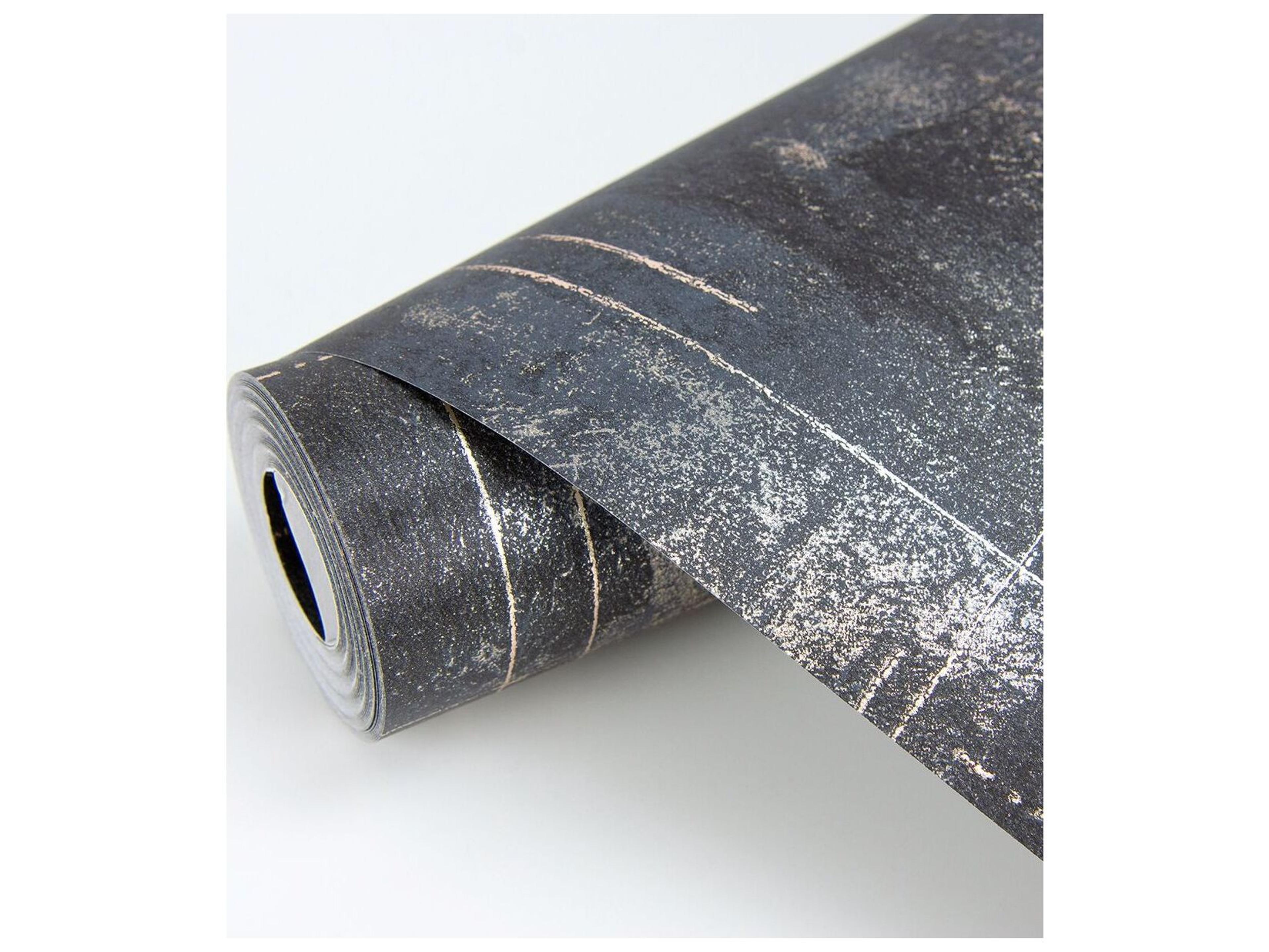 Brewster Home Fashions Polished Ozone Black Texture Wallpaper