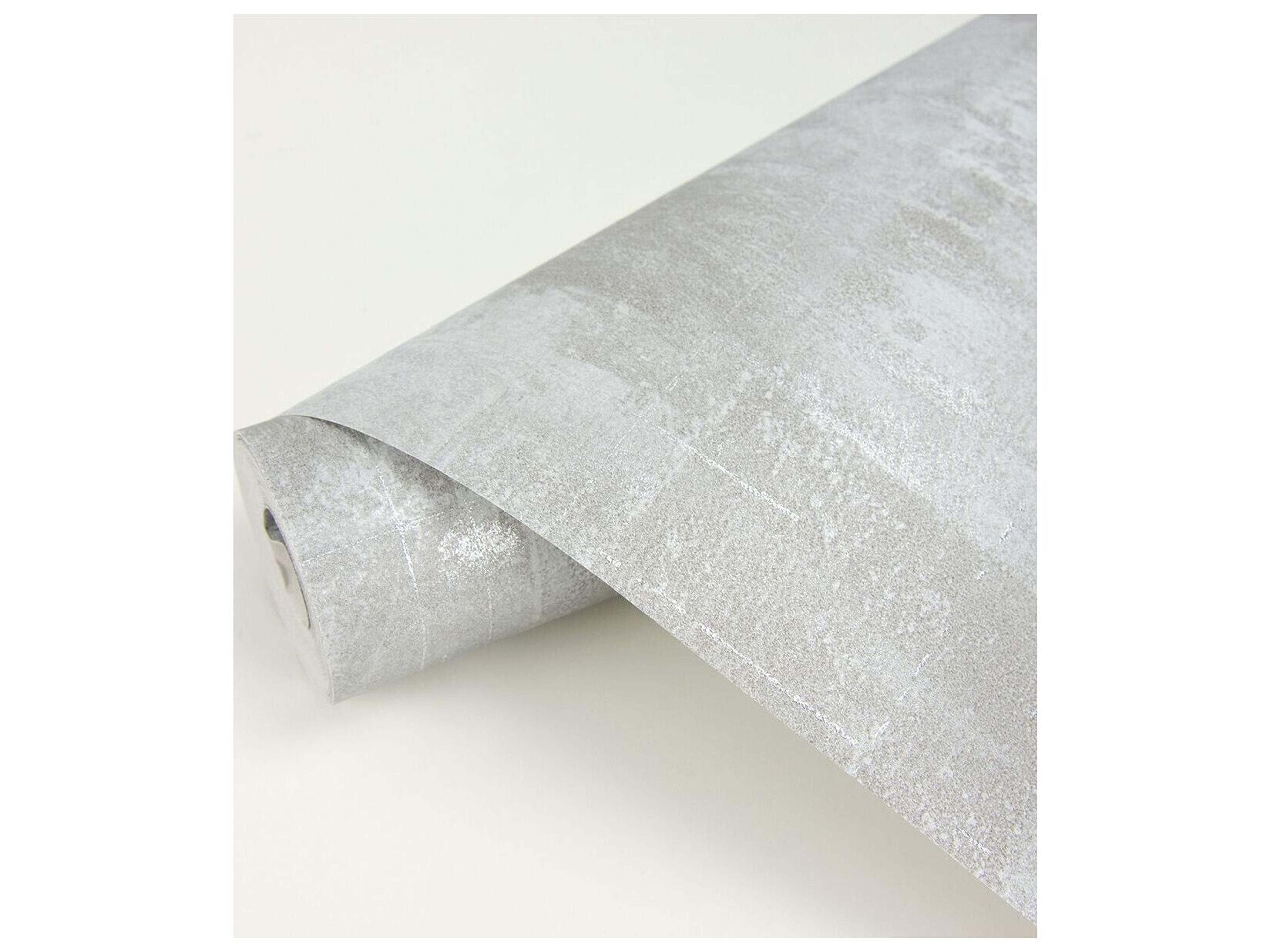 Brewster Home Fashions Polished Ozone Silver Texture Wallpaper