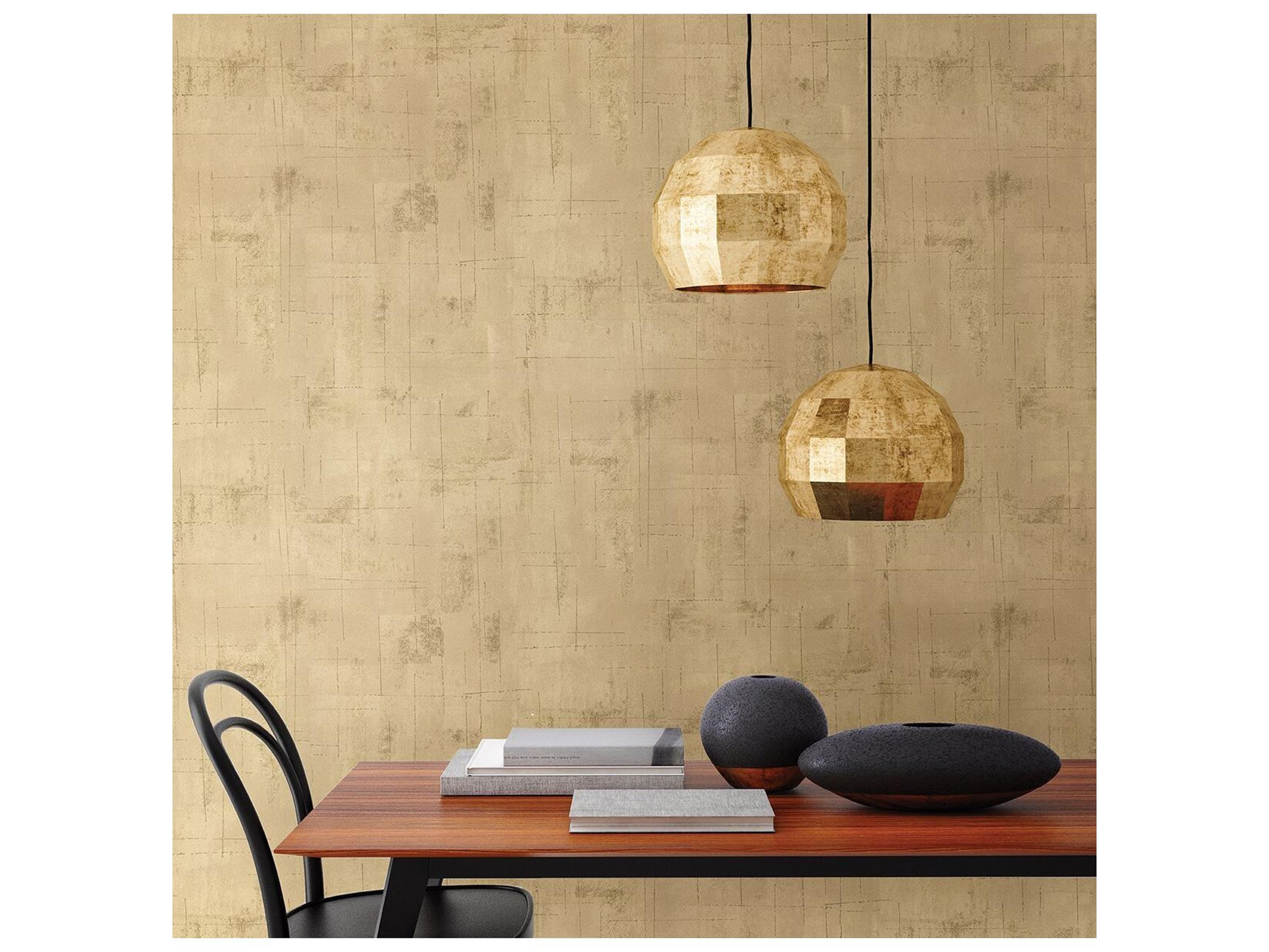Brewster Home Fashions Polished Ozone Gold Texture Wallpaper