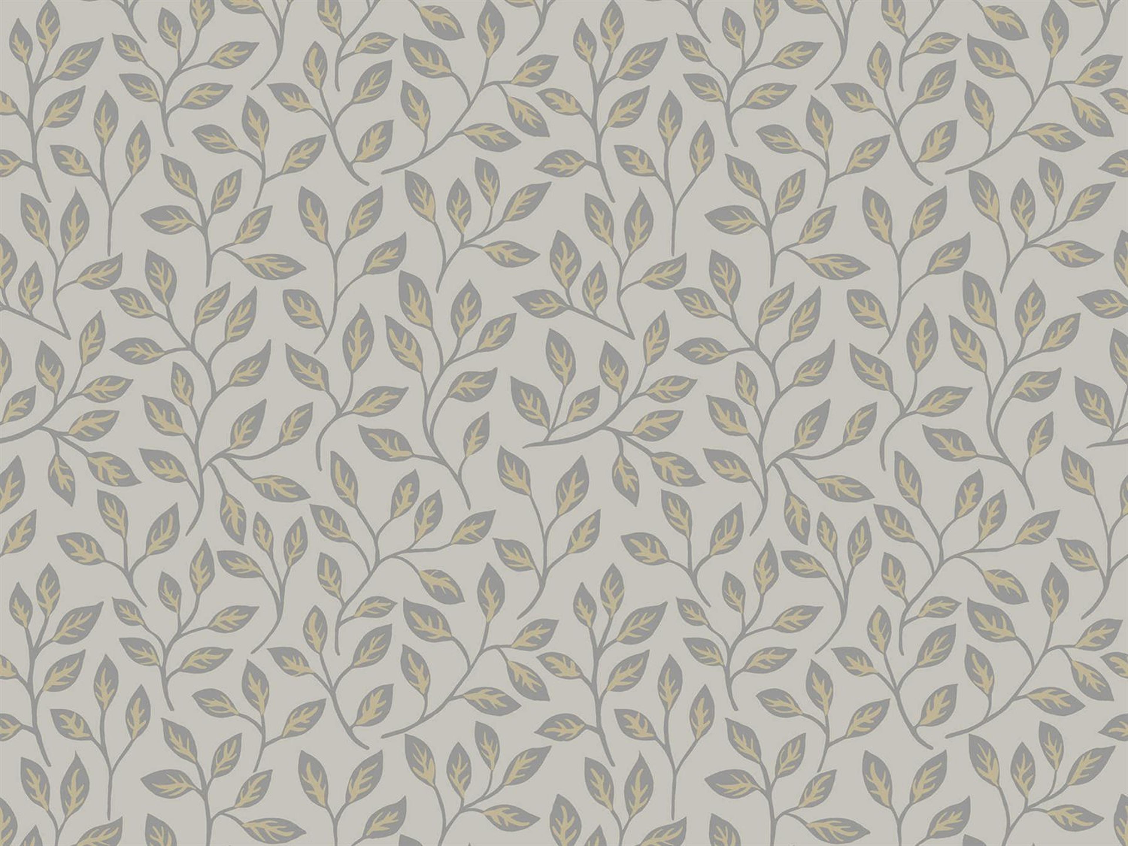 A-Street Prints Posey Beige Vines Wallpaper with Metallic Accents