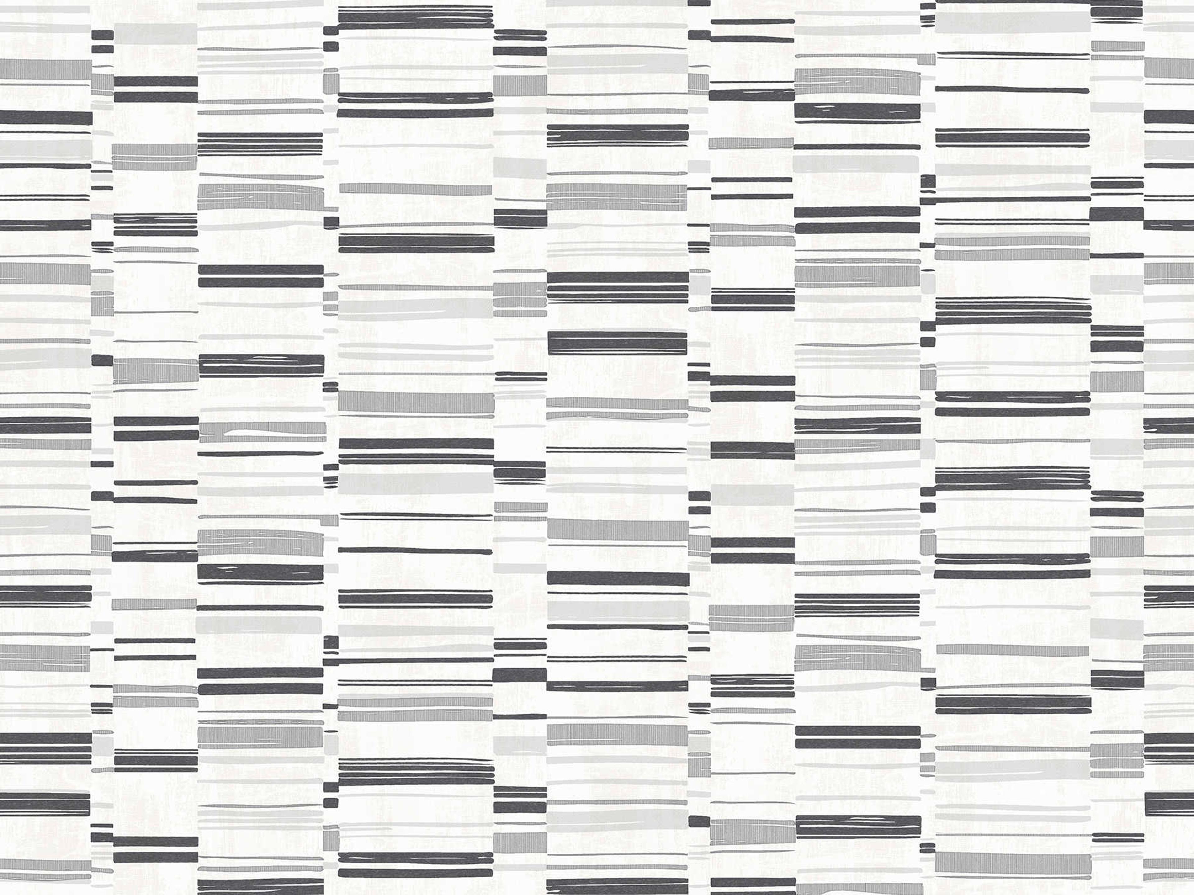 A-street Prints Fresnaye Black Linen Stripe Wallpaper