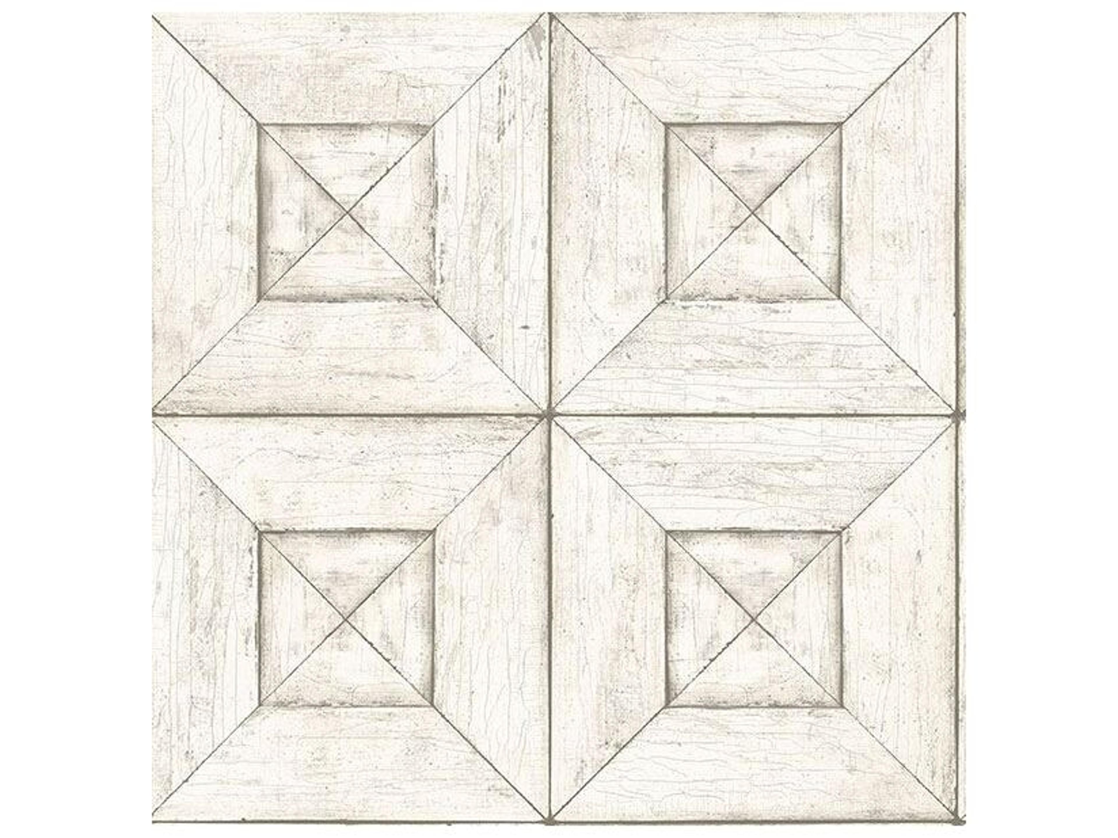 Chesapeake Avery Off-White Wood Wallpaper