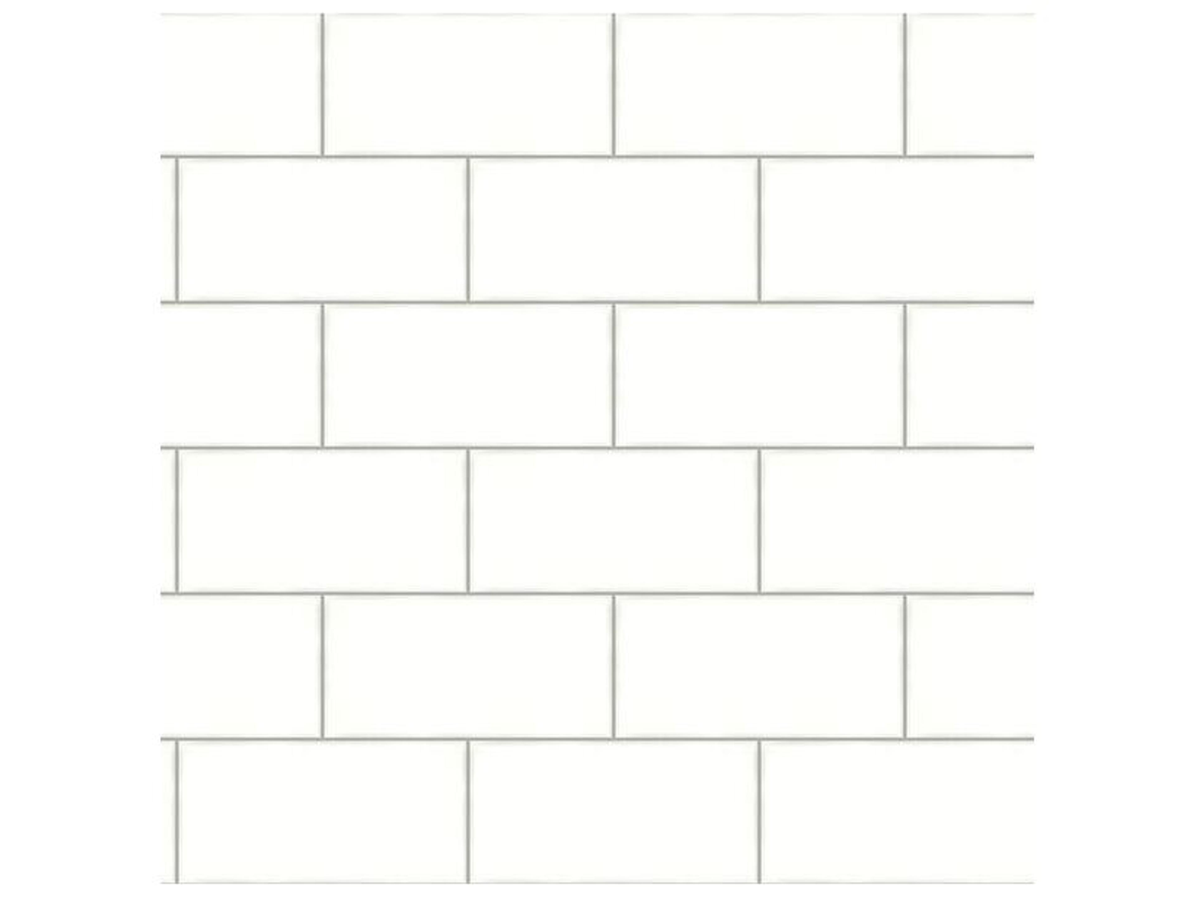 Chesapeake Freedom Off-White Subway Tile Wallpaper