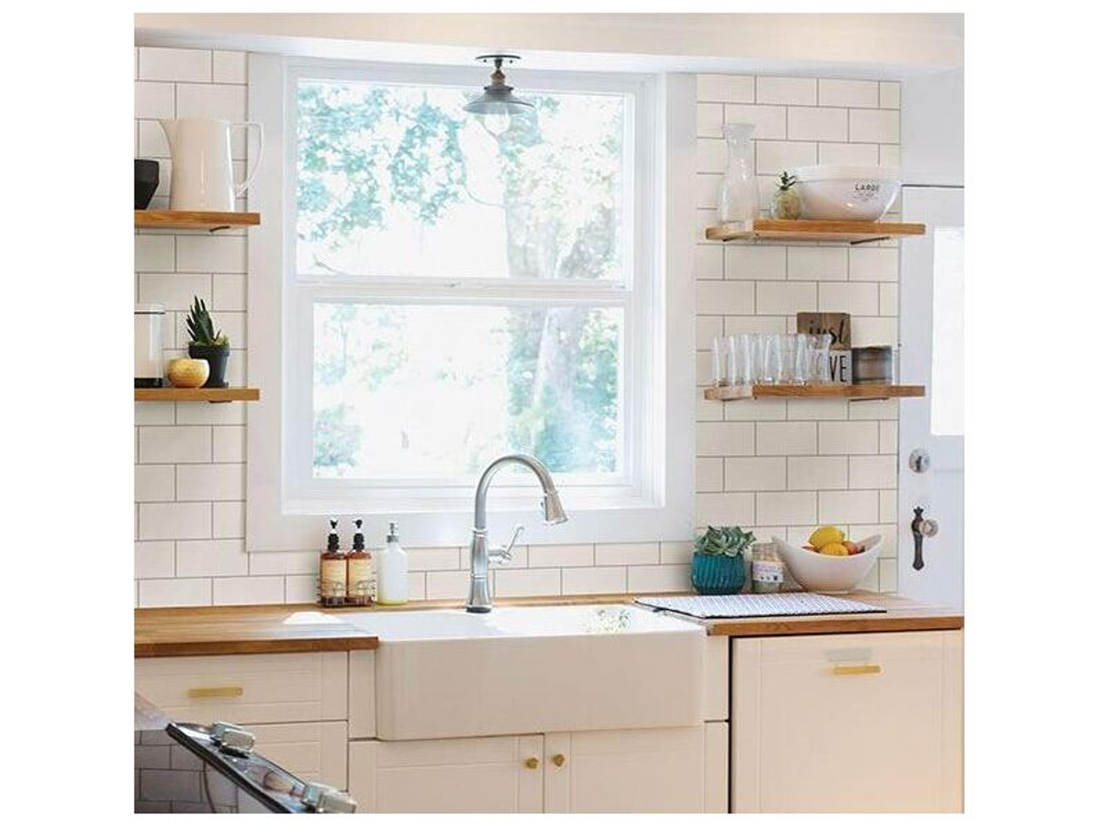 Brewster Home Fashions Chesapeake Freedom Off-White Subway Tile Wallpaper