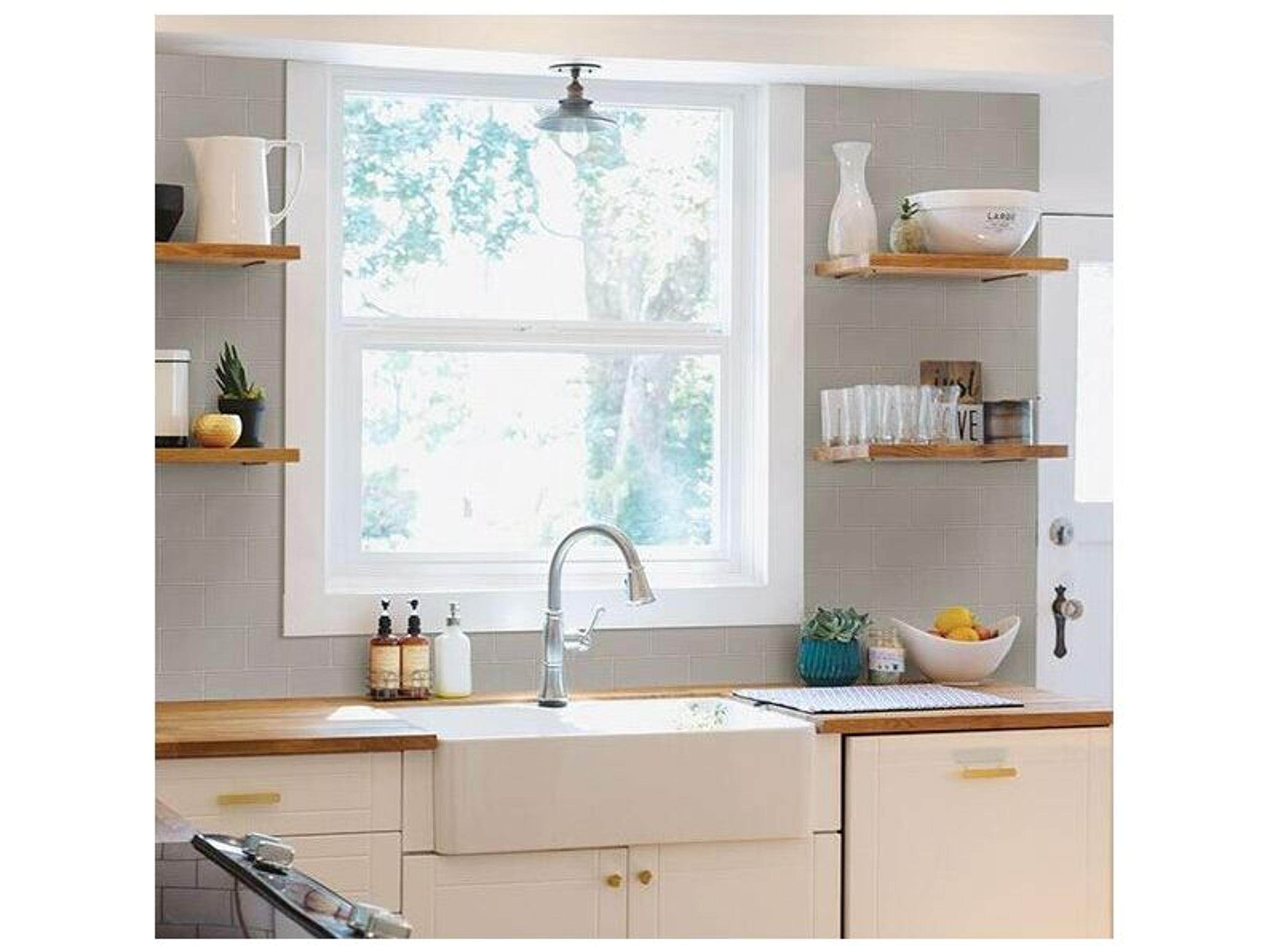 Brewster Home Fashions Chesapeake Freedom Grey Subway Tile Wallpaper