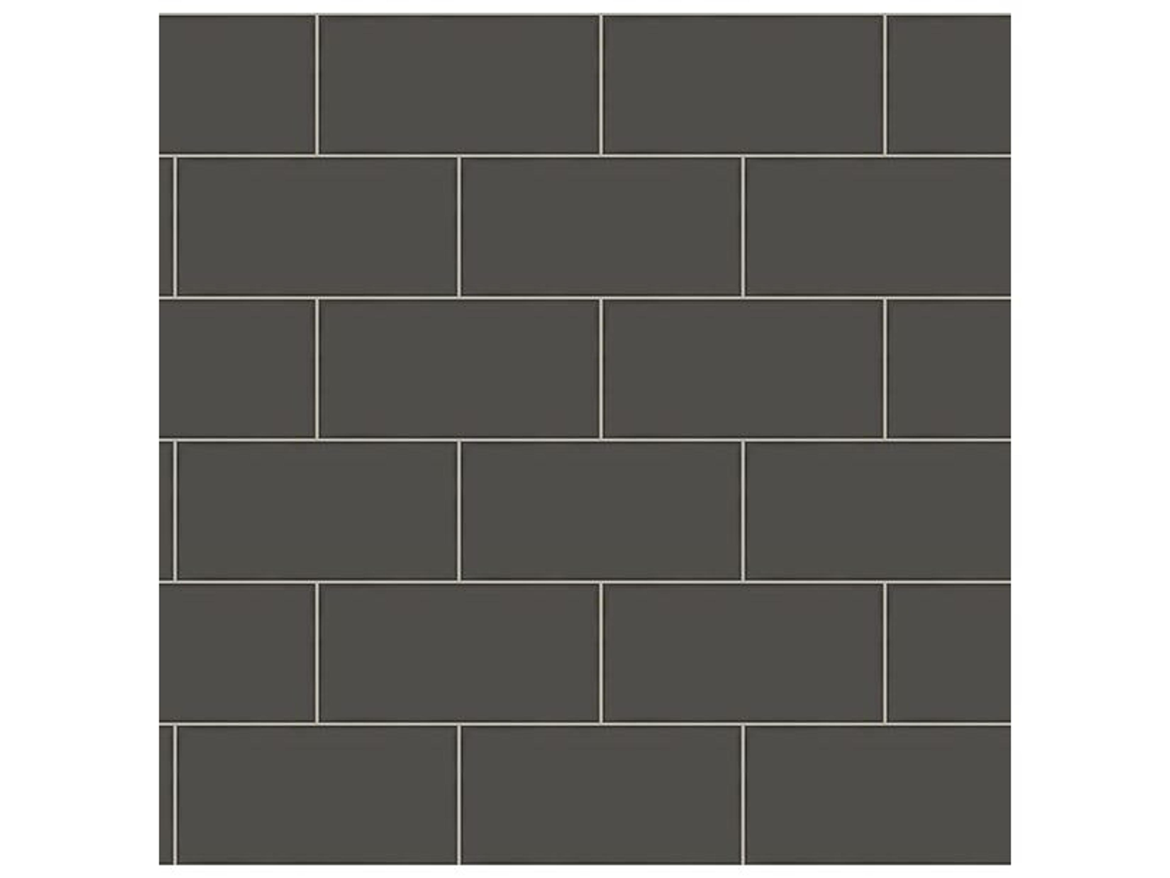 Chesapeake Freedom Black Subway Tile Wallpaper