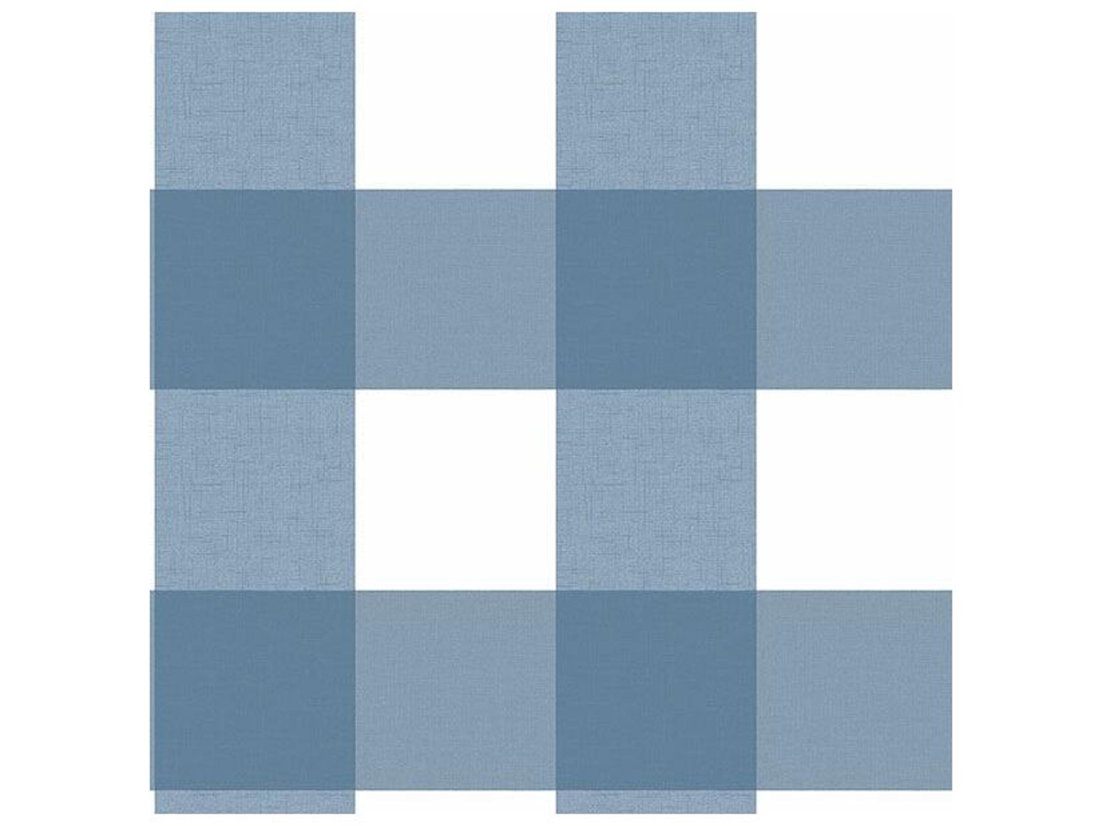 Chesapeake Amos Blue Gingham Wallpaper