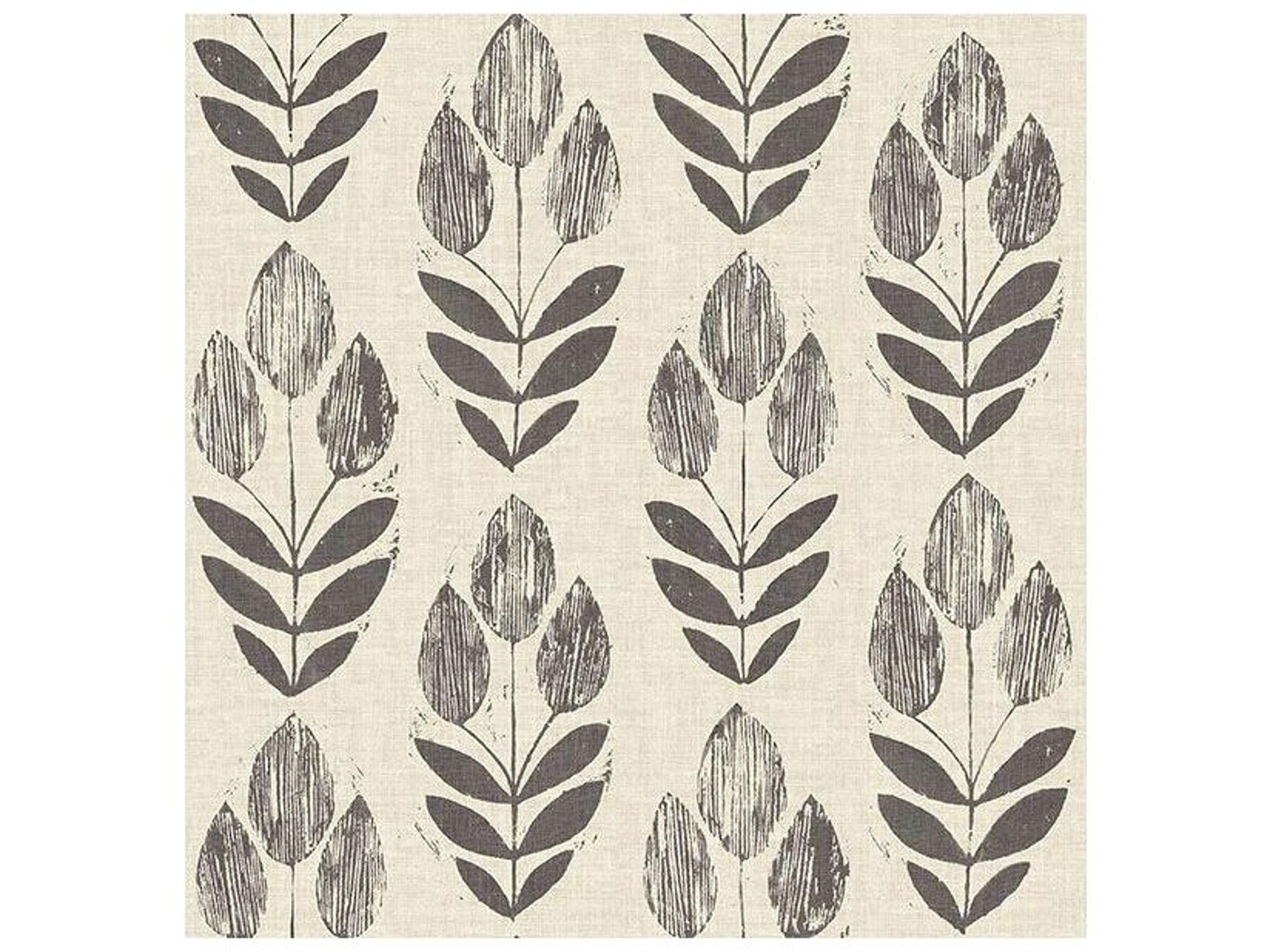 Brewster Home Fashions Chesapeake Garland Black Block Tulip Wallpaper