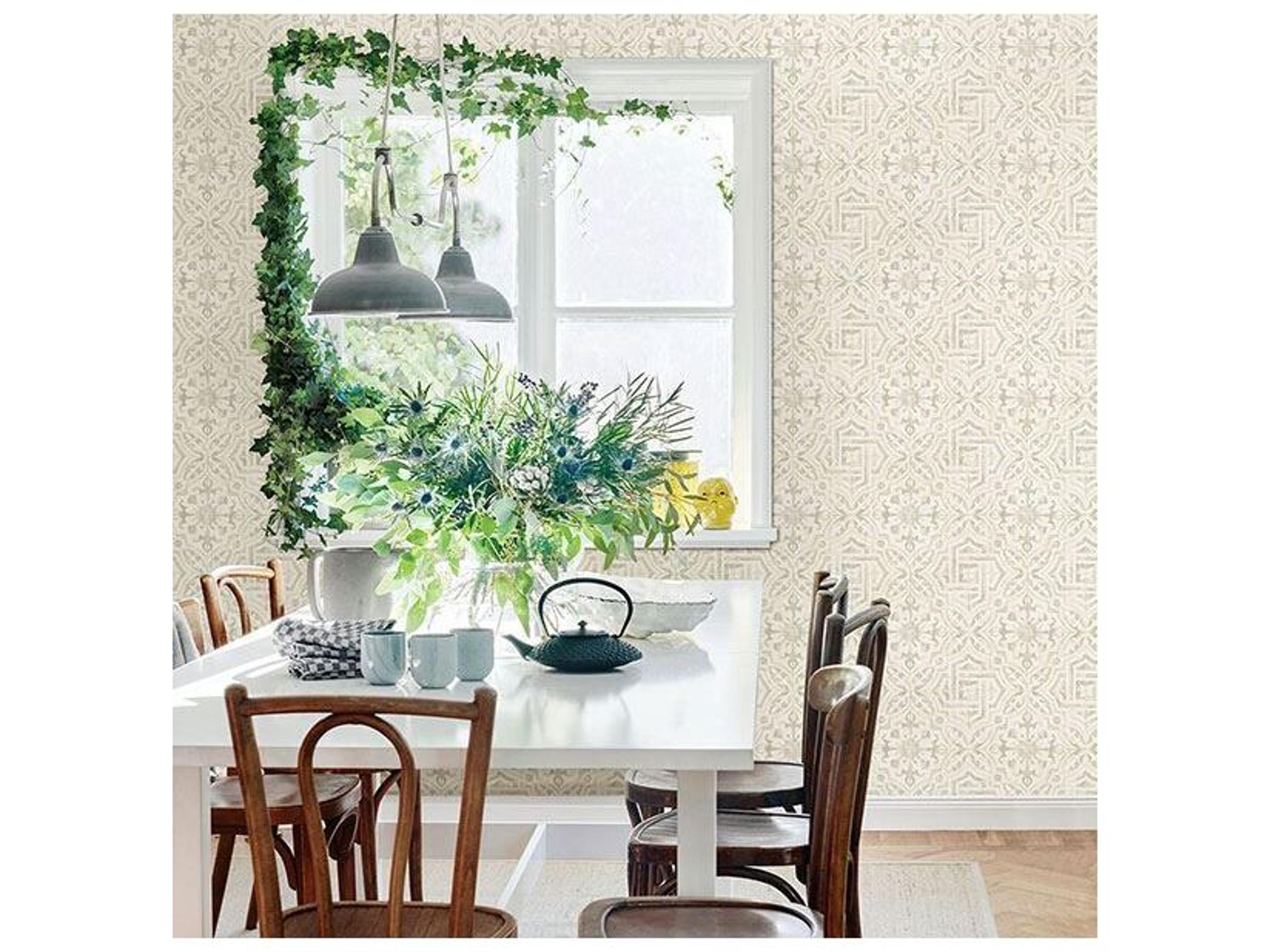 Brewster Home Fashions Chesapeake Sonoma Grey Spanish Tile Wallpaper