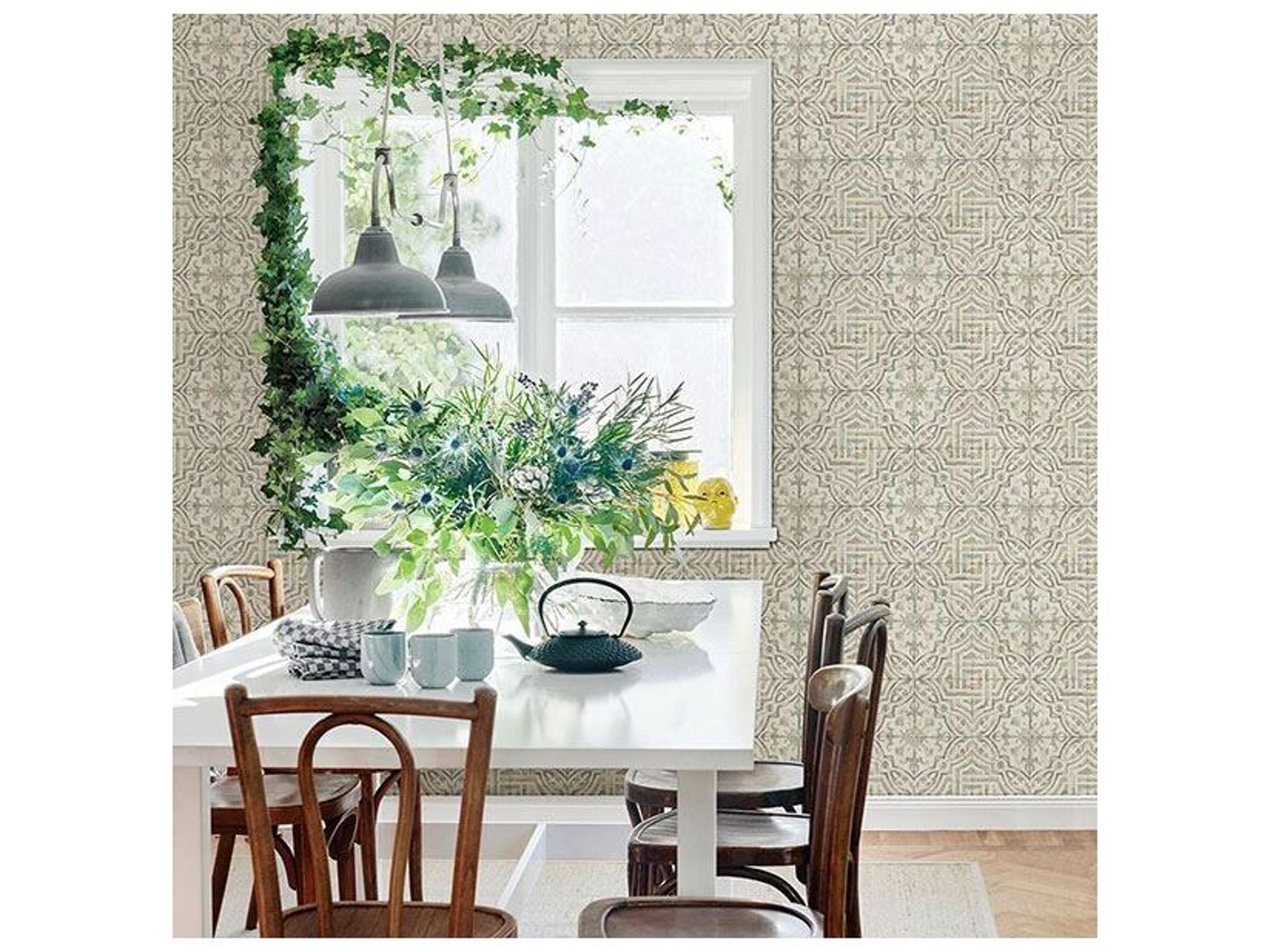 Brewster Home Fashions Chesapeake Sonoma Olive Spanish Tile Wallpaper