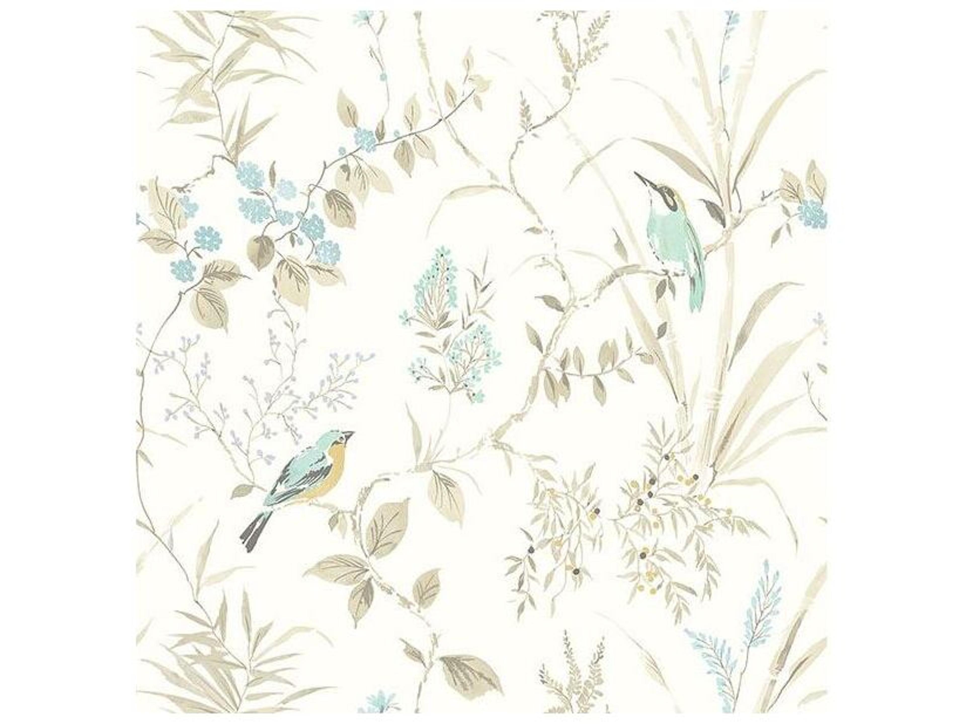 Chesapeake Imperial Garden Beige Botanical Wallpaper