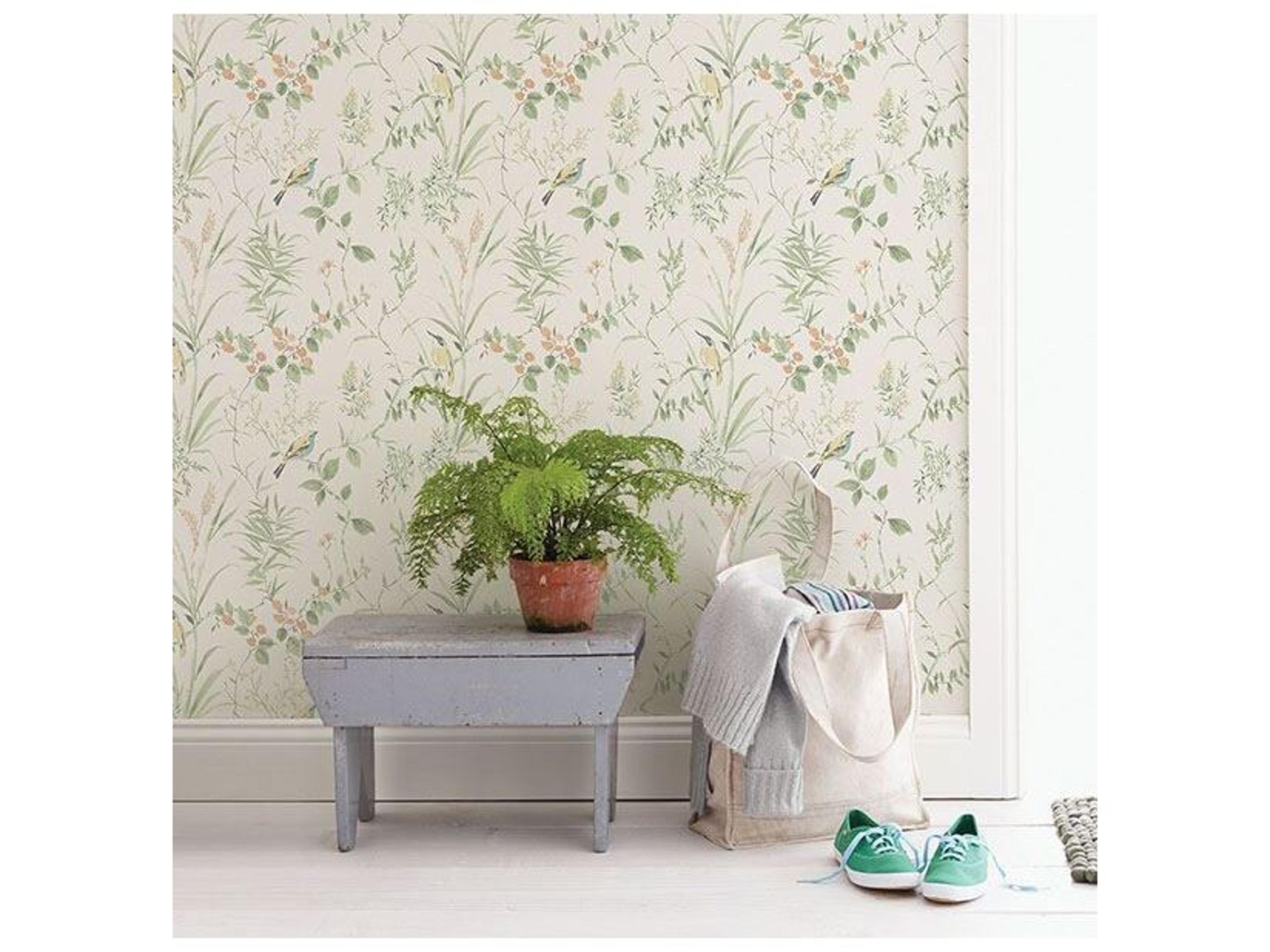 Brewster Home Fashions Chesapeake Imperial Garden Light Green Botanical Wallpaper