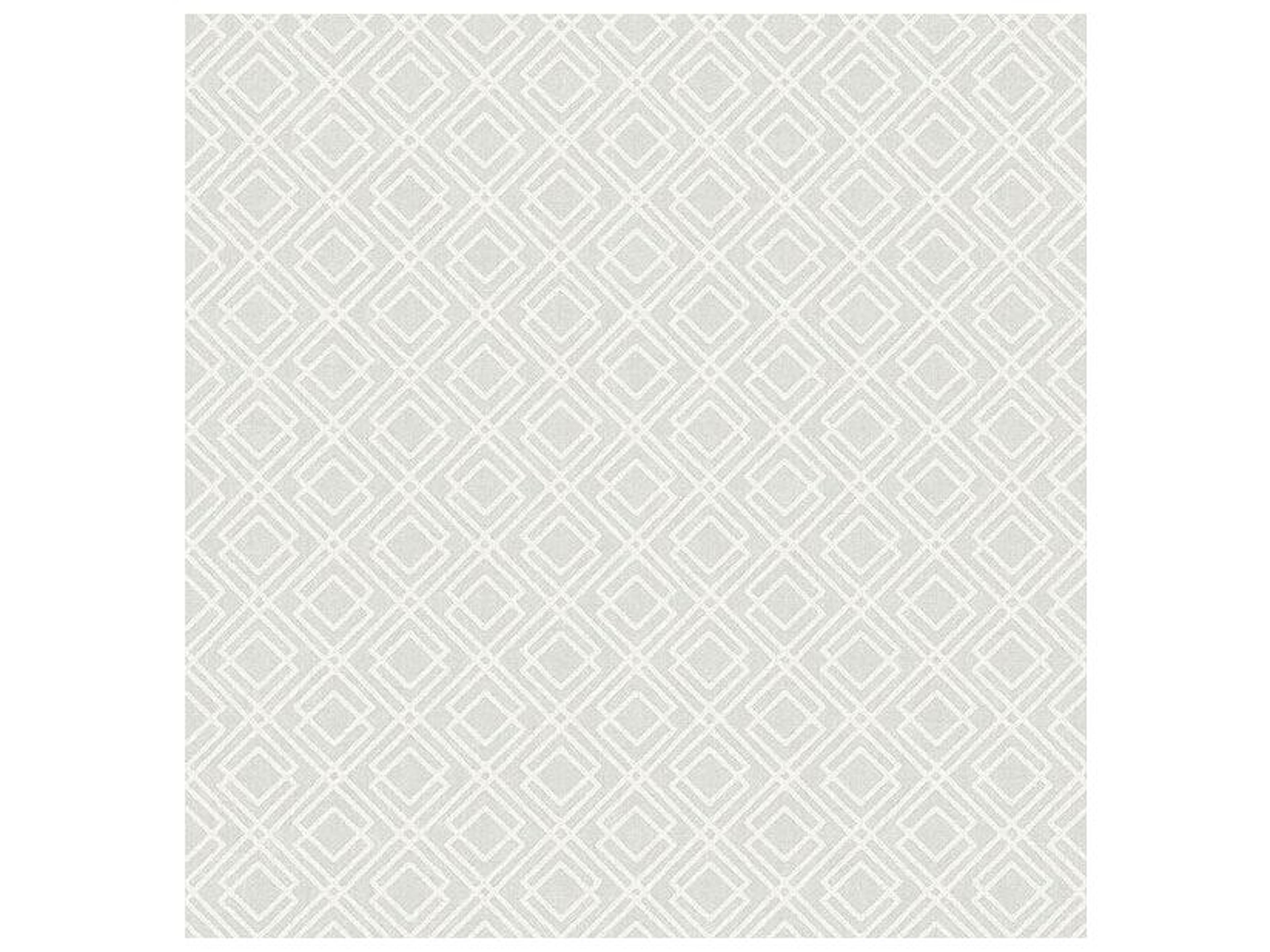 Chesapeake Napa Light Grey Geometric Wallpaper