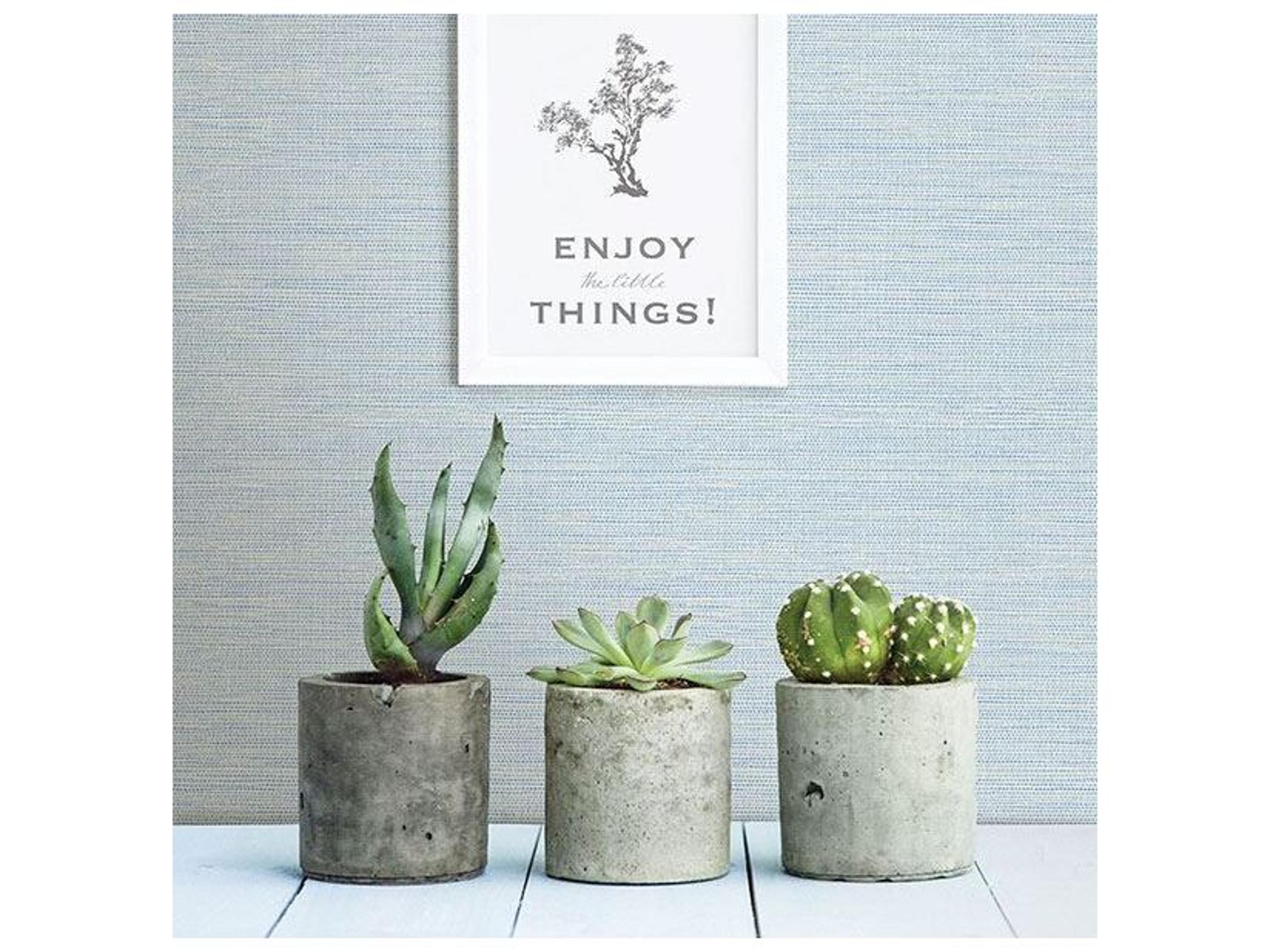 Brewster Home Fashions Chesapeake Agave Sky Blue Faux Grasscloth Wallpaper