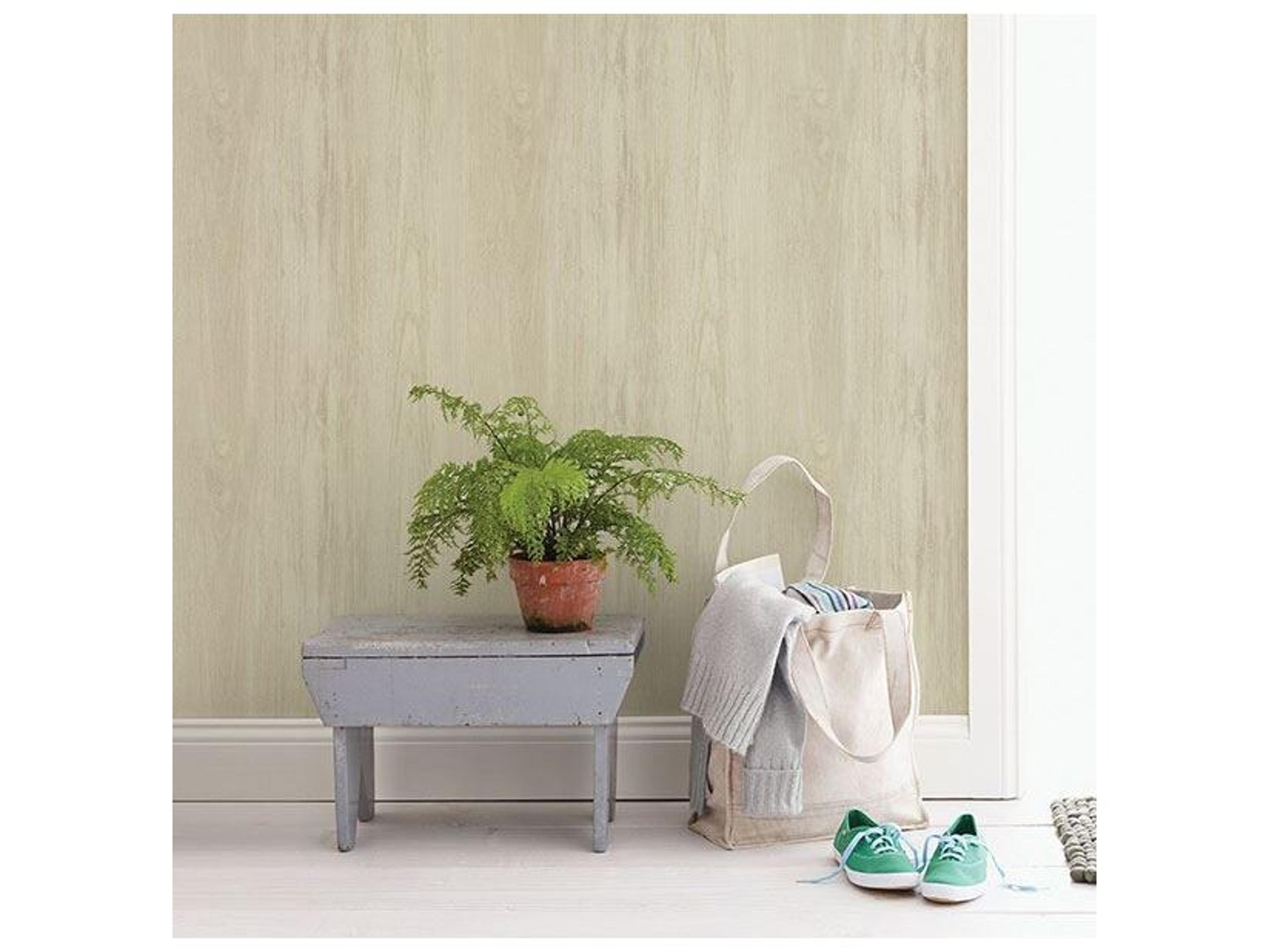Brewster Home Fashions Chesapeake Mapleton Beige Wood Wallpaper
