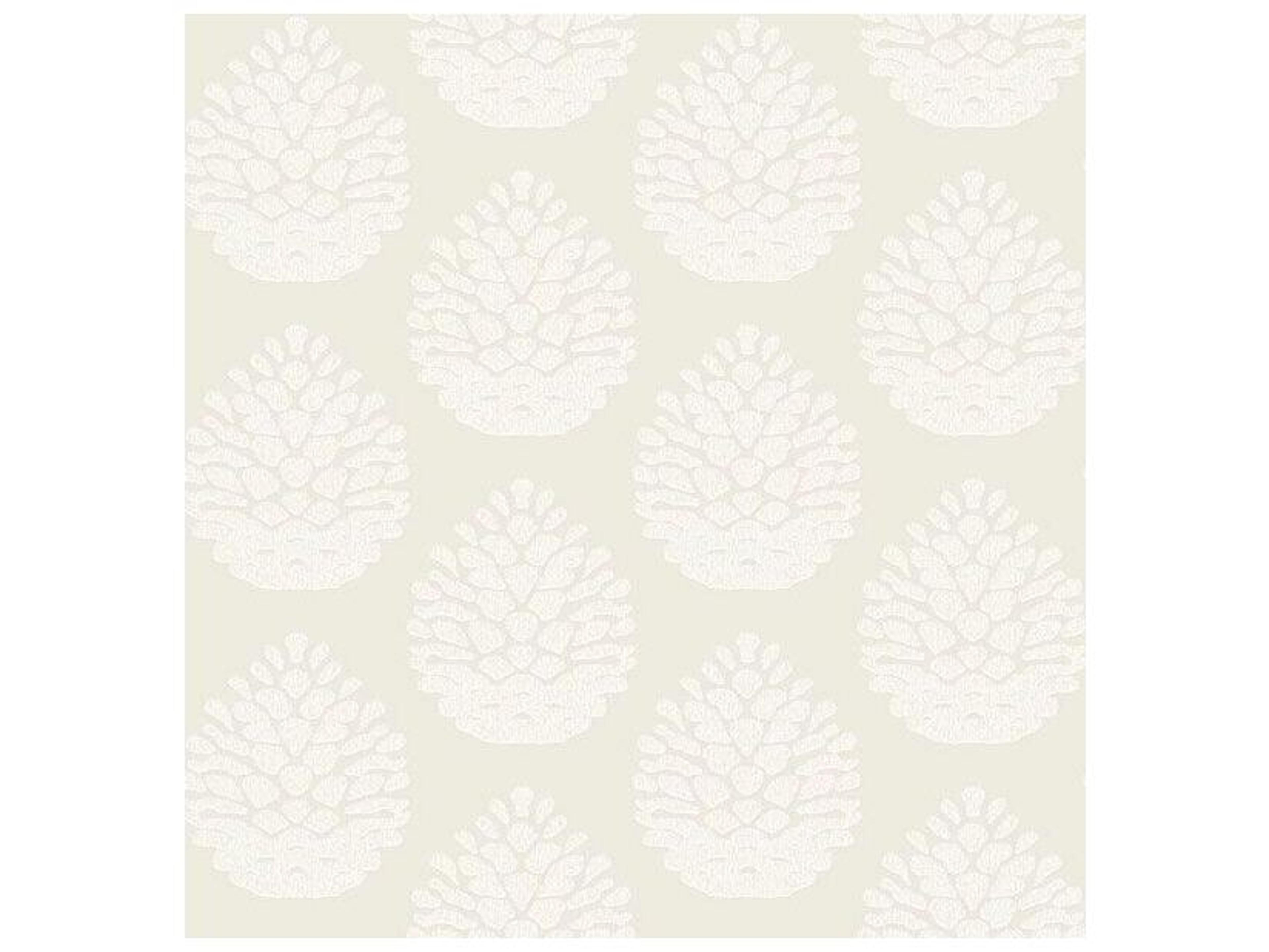 Chesapeake Totem Eggshell Pinecone Wallpaper