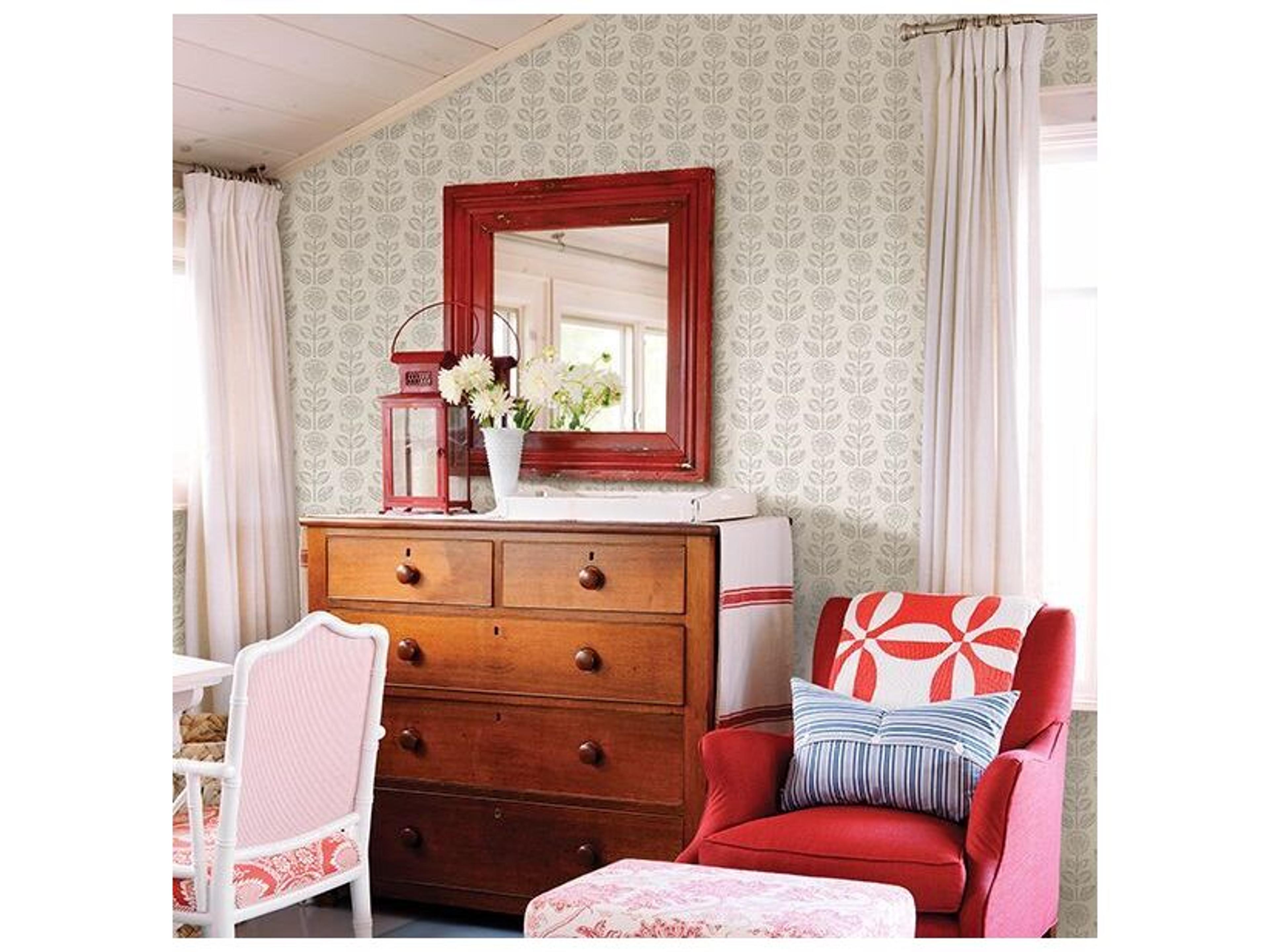 Brewster Home Fashions Chesapeake Dolly Light Grey Floral Wallpaper