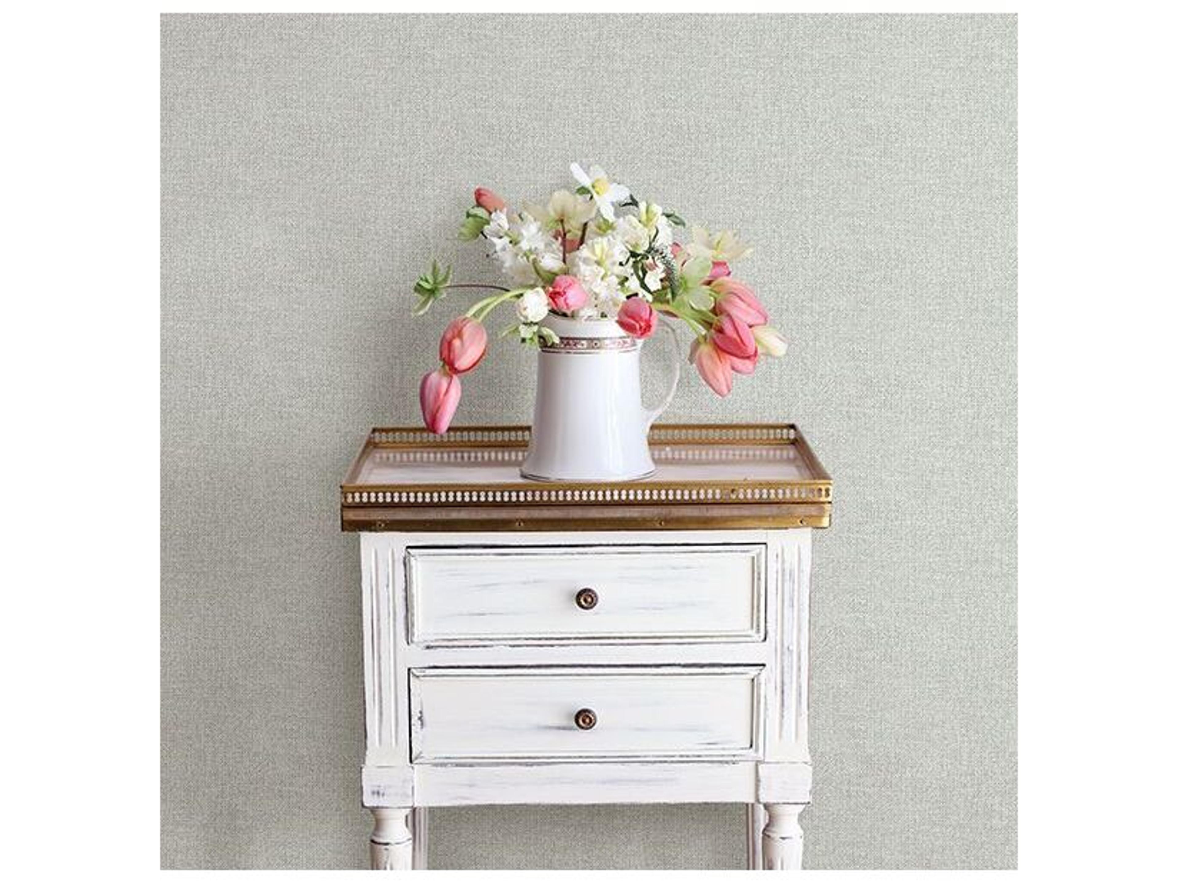 Brewster Home Fashions Chesapeake Waylon Light Blue Faux Fabric Wallpaper