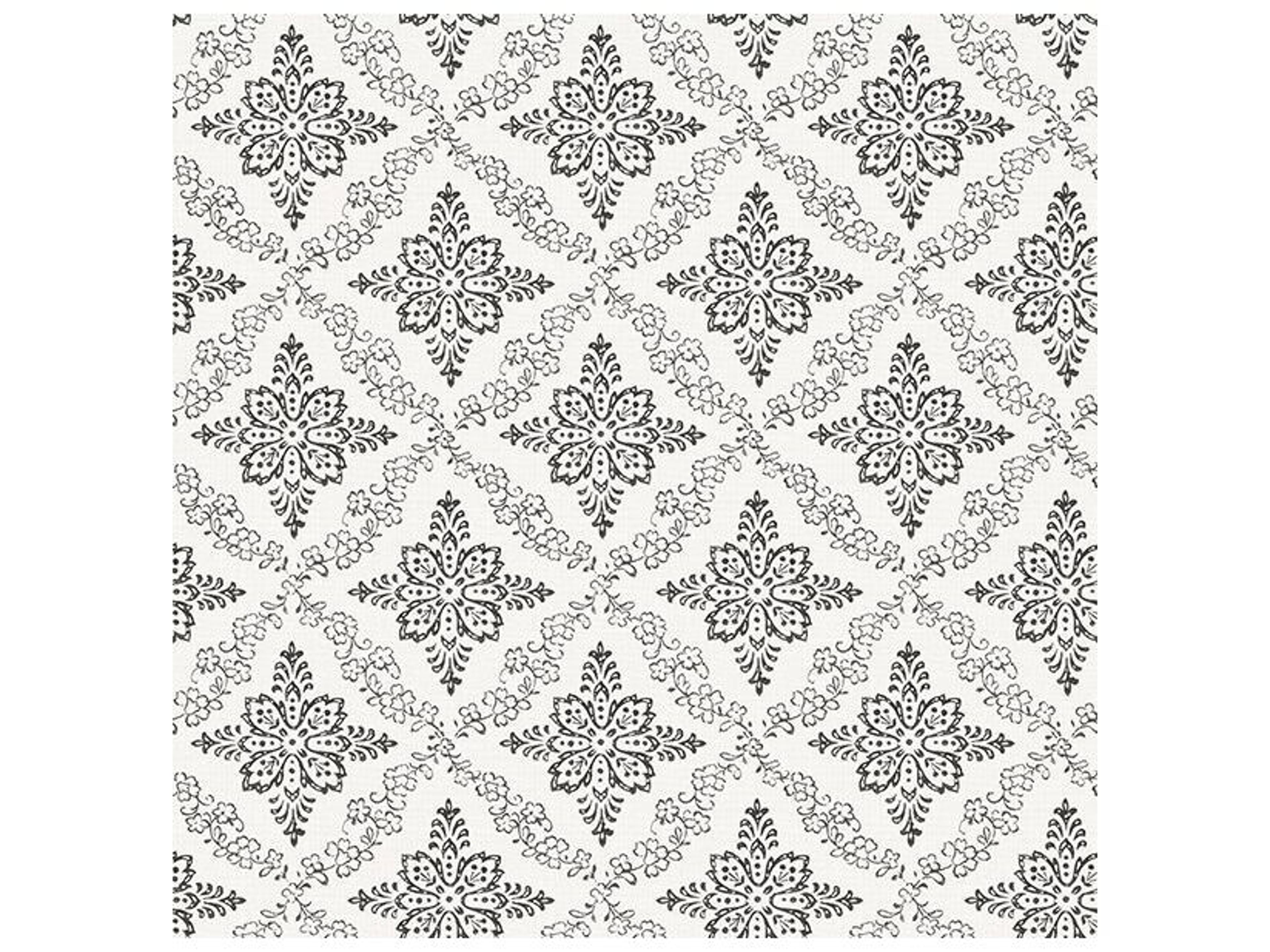 Chesapeake Wynonna Black Geometric Floral Wallpaper