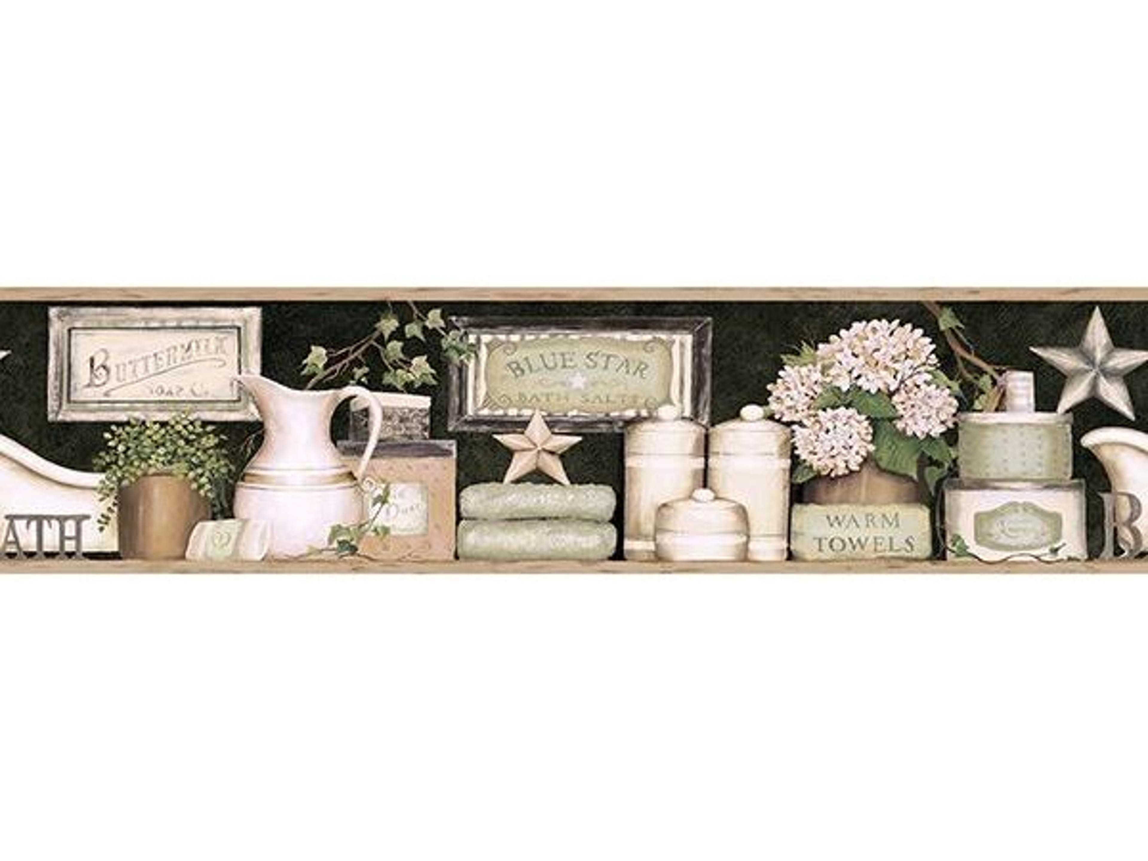 Chesapeake Country Bath Black Rustic Border