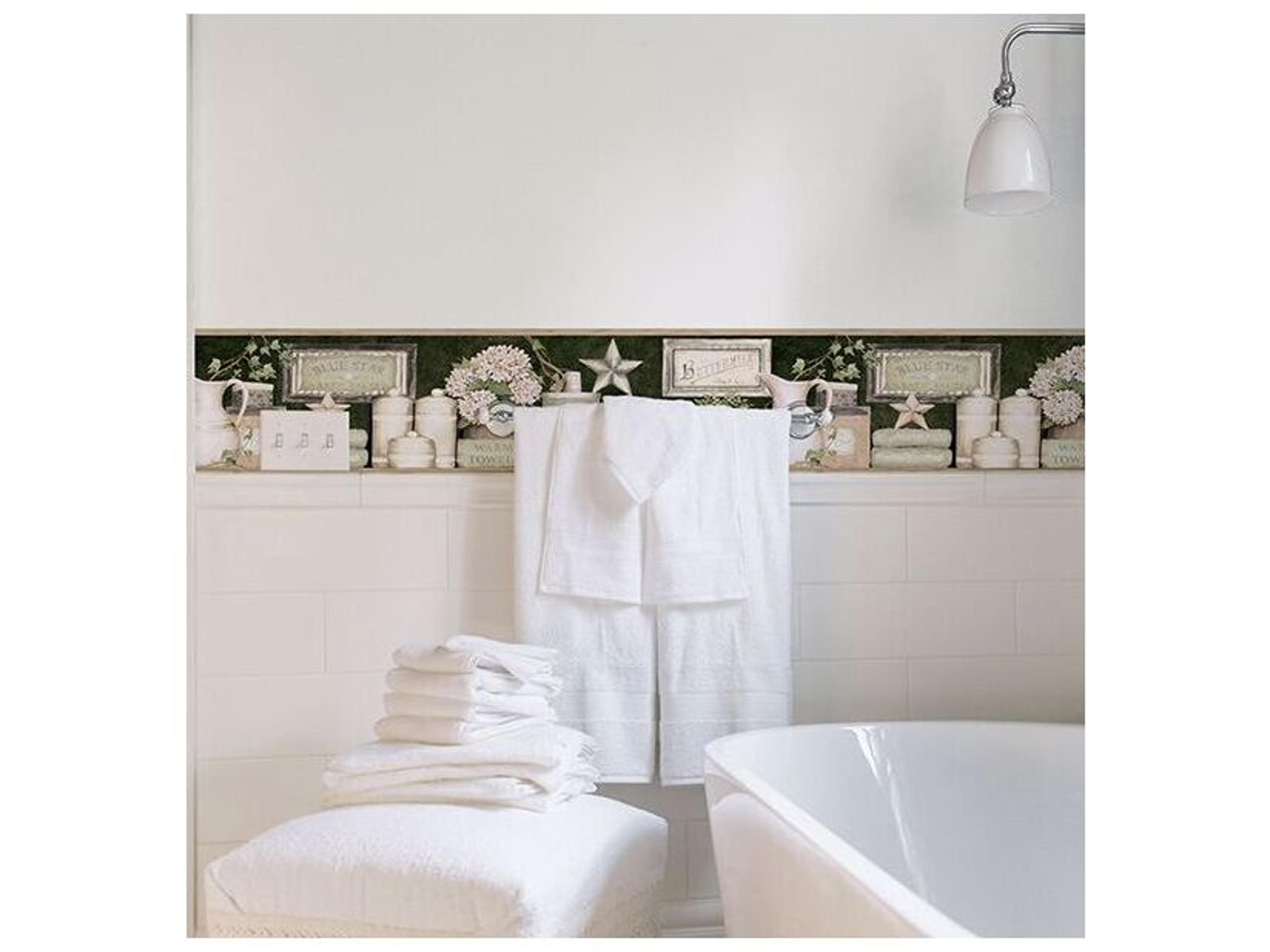 Brewster Home Fashions Chesapeake Country Bath Black Rustic Border