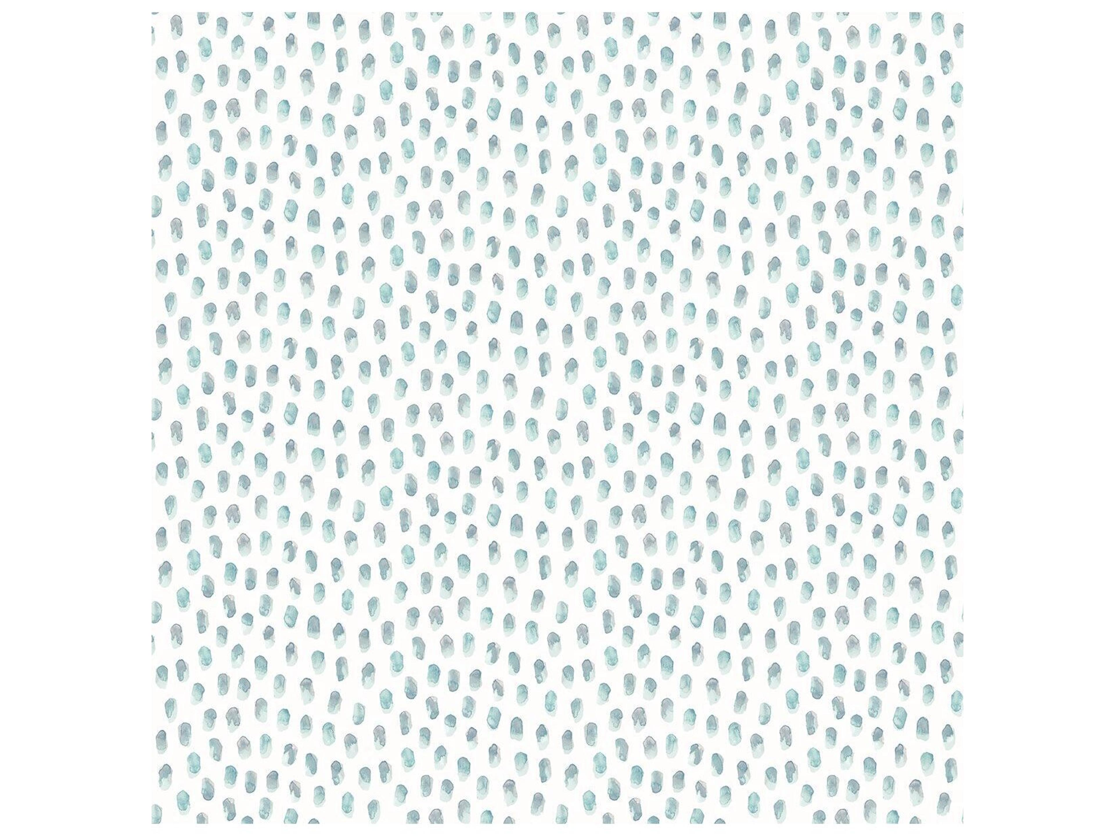 Sanibel Sand Drips Aqua Painted Dots Wallpaper