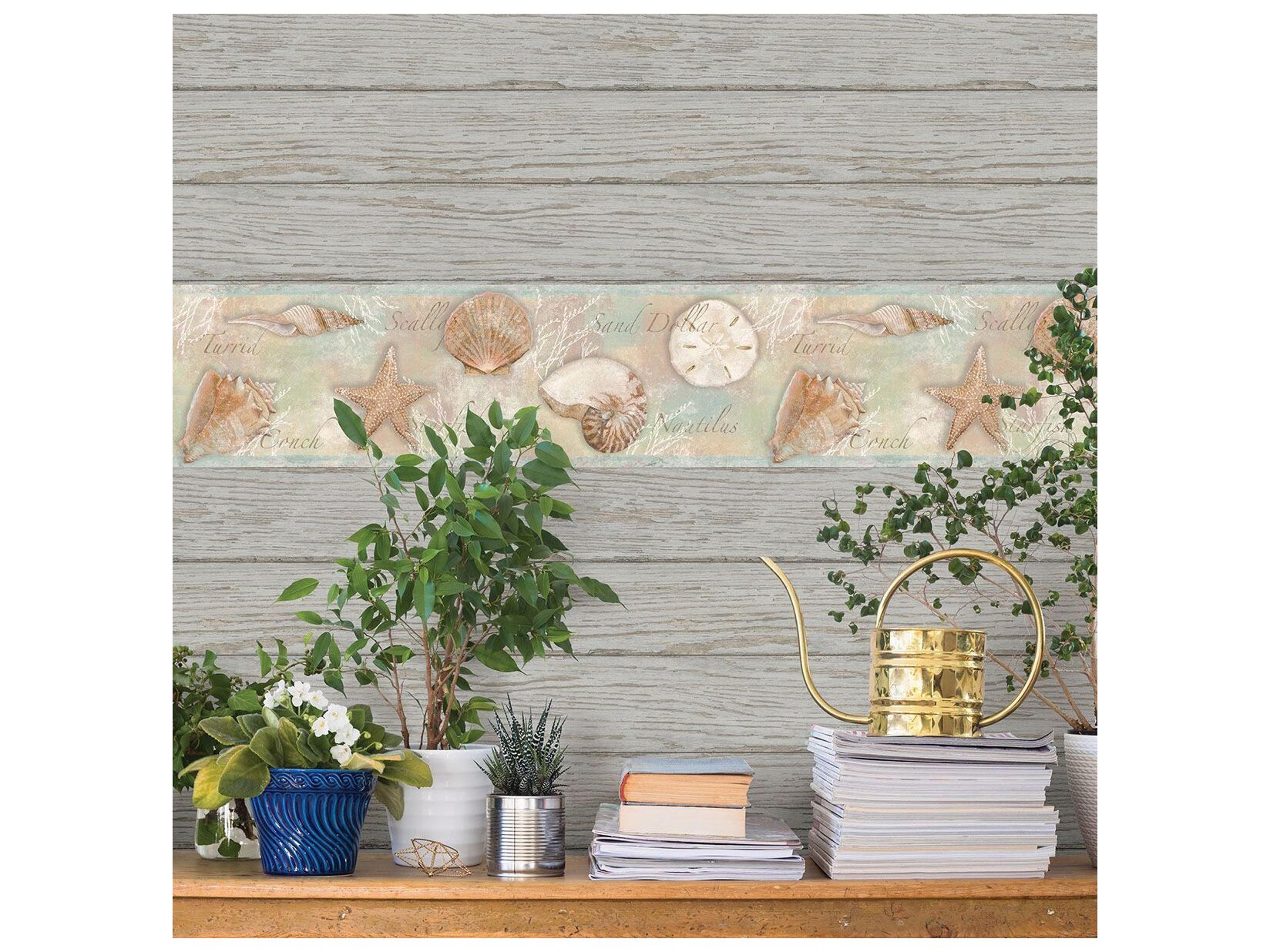 Brewster Home Fashions Chesapeake Rehoboth Grey Distressed Wood Wallpaper