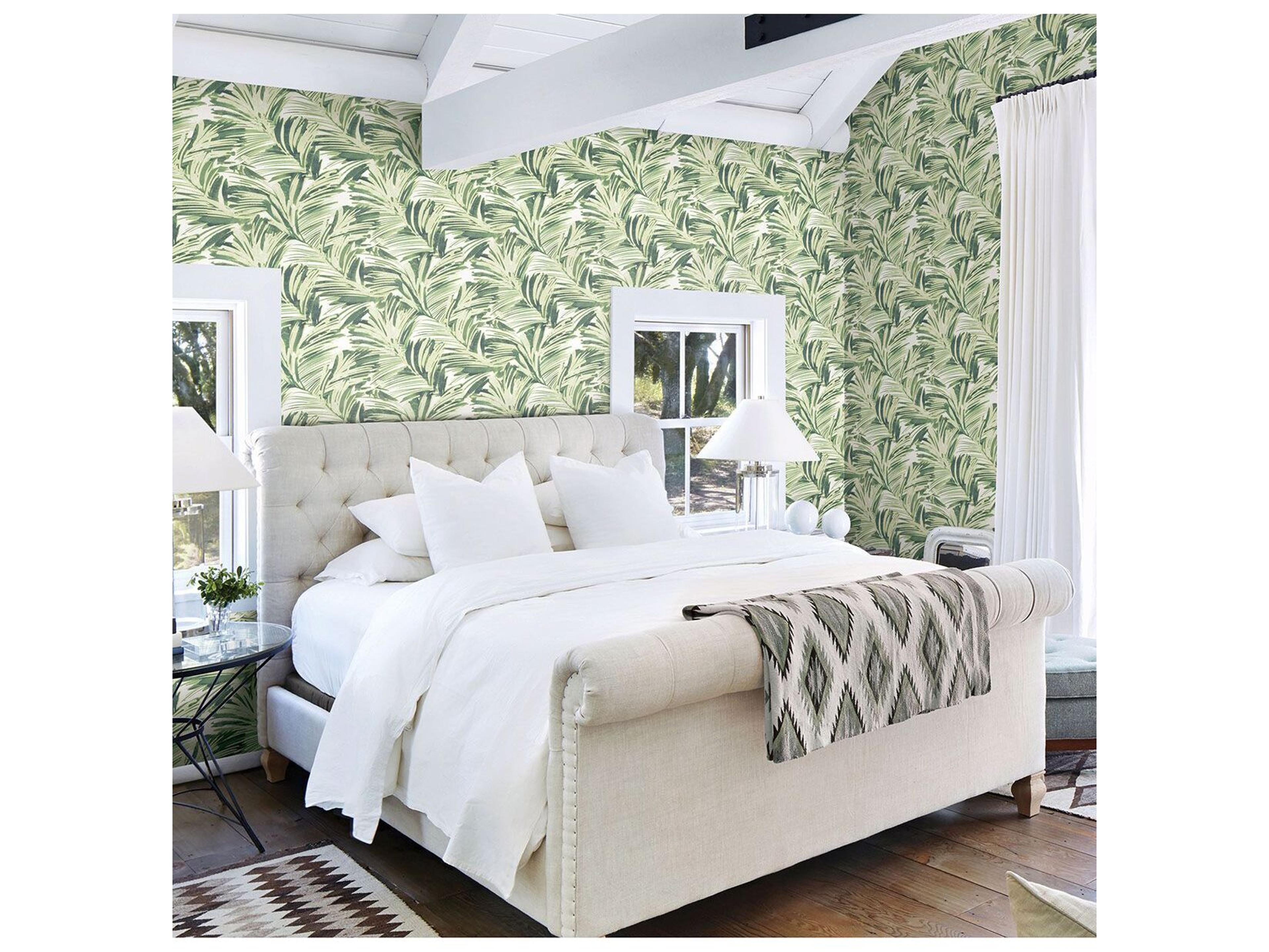 Brewster Home Fashions Chesapeake Chaparral Green Fronds Wallpaper