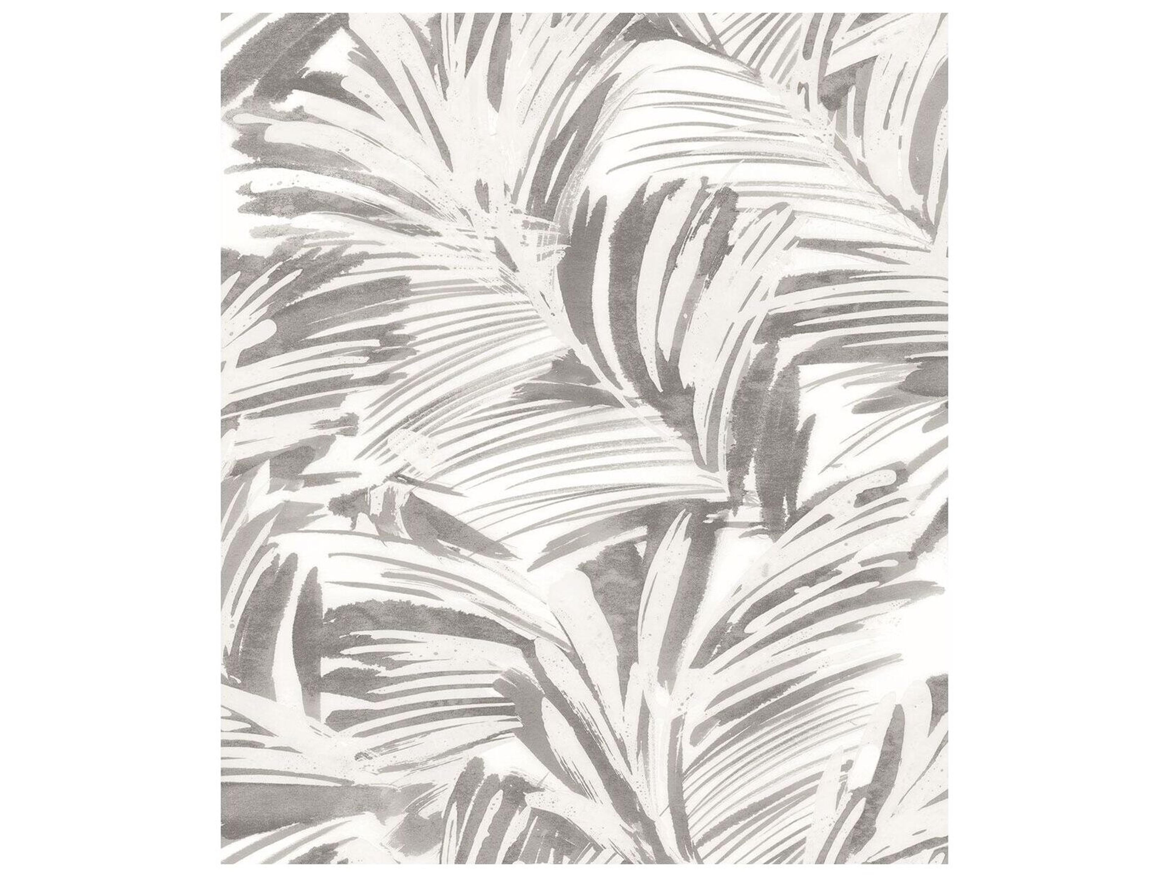 Chesapeake Chaparral Grey Fronds Wallpaper