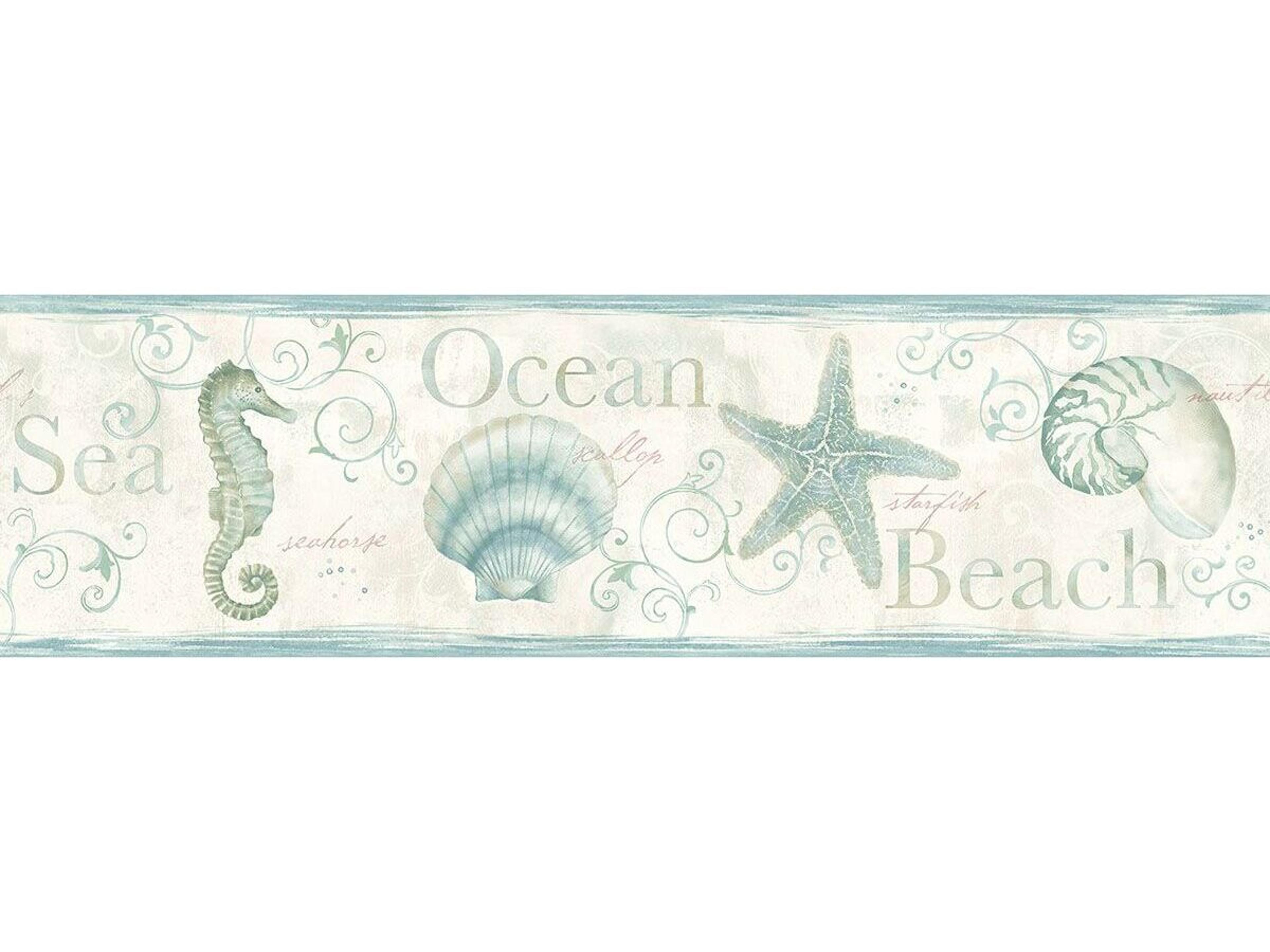 Chesapeake Island Bay Sea Green Starfish Border