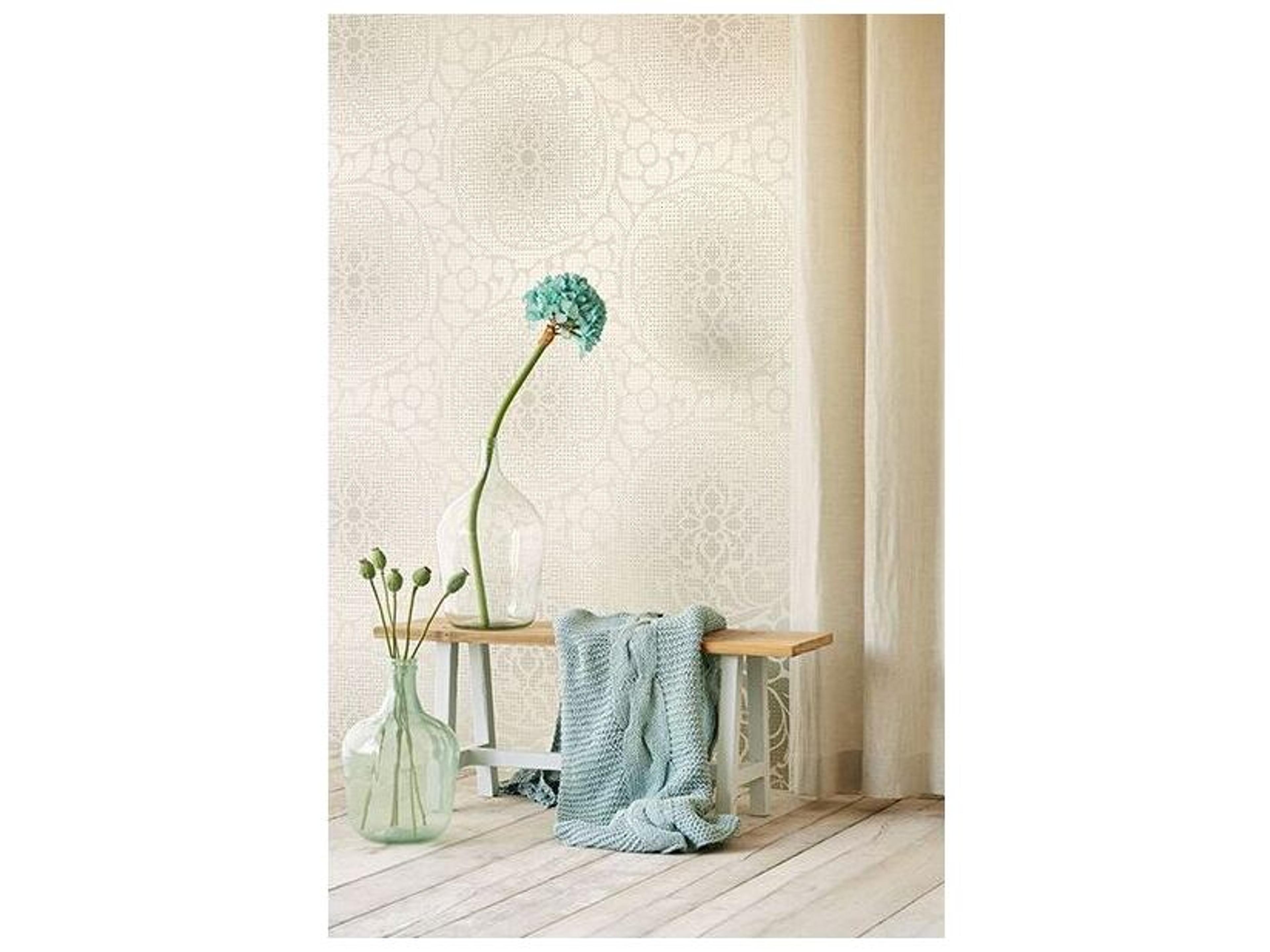 Brewster Home Fashions Eijffinger Leanne Gold Metallic Dot Medallion Wallpaper