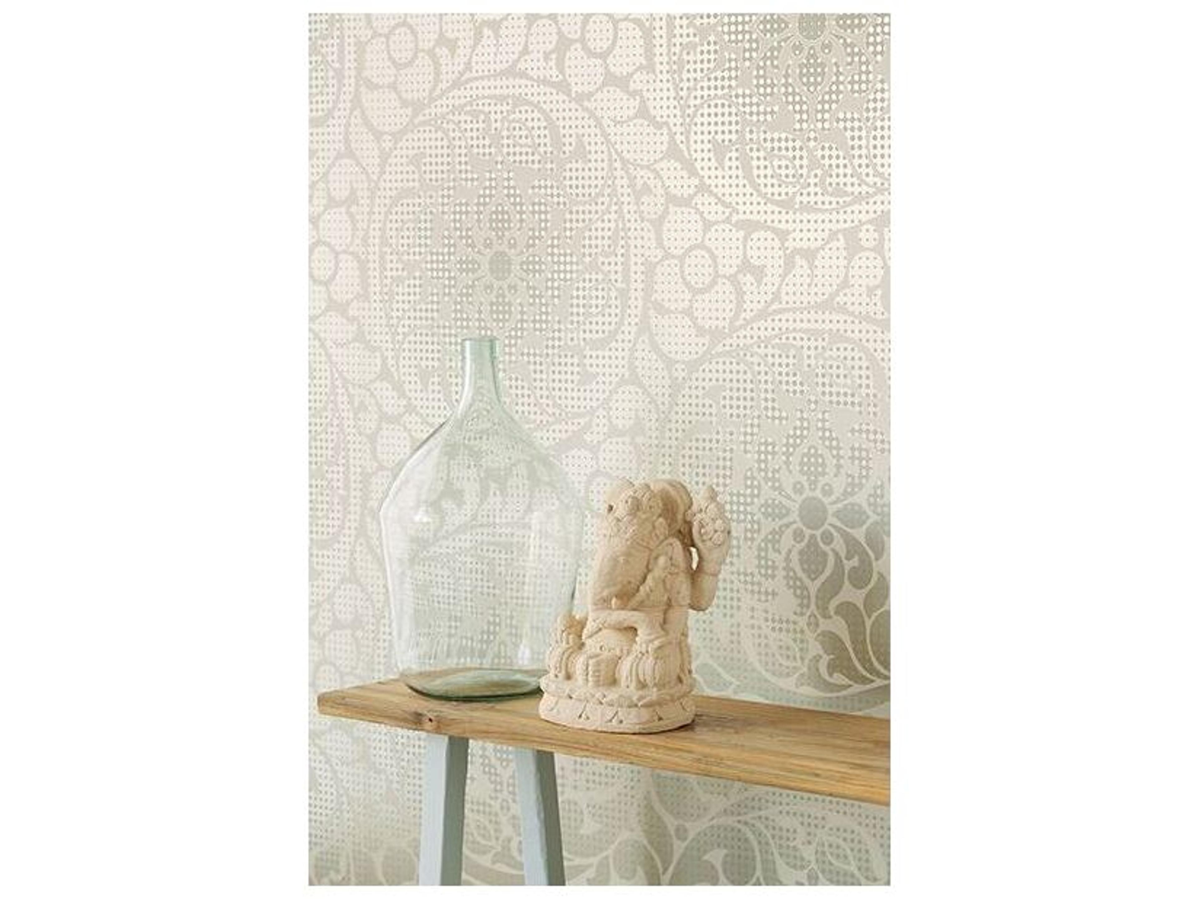 Brewster Home Fashions Eijffinger Leanne Gold Metallic Dot Medallion Wallpaper