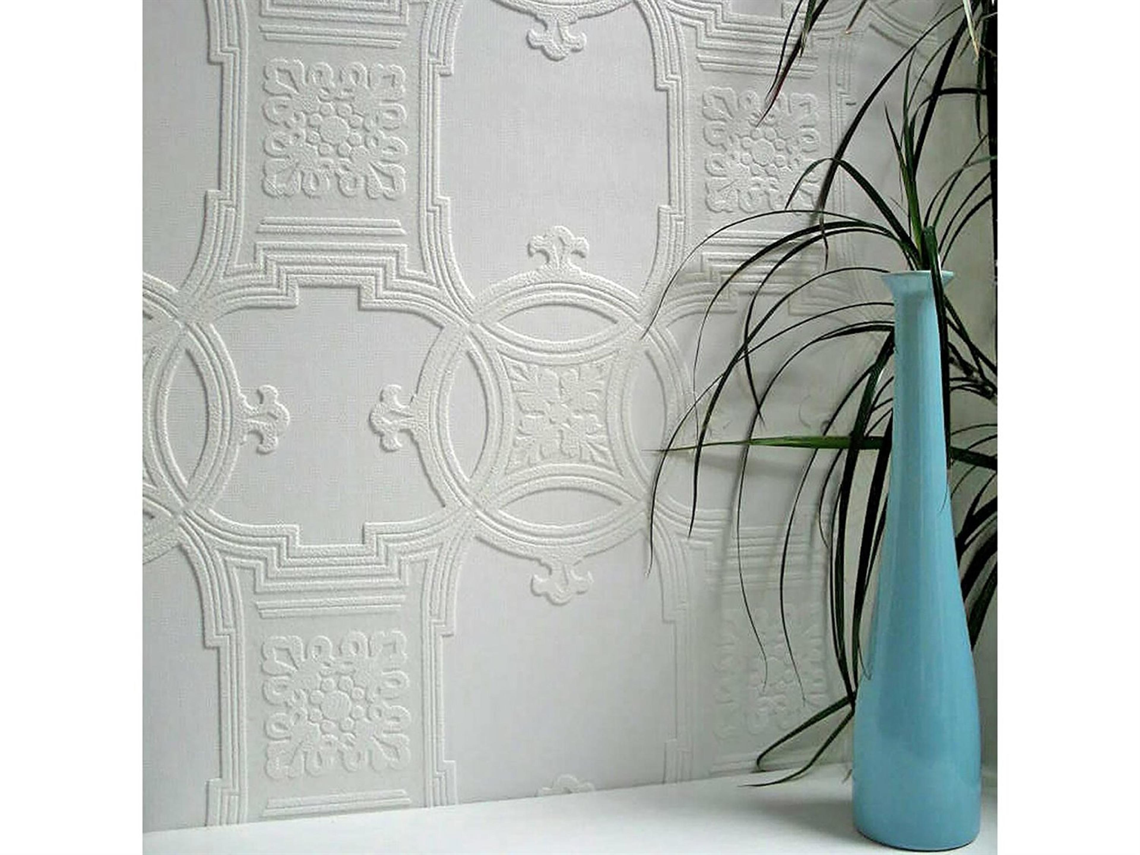 Brewster Home Fashions Anaglypta Vol X Early Victorian Paintable Textured Vinyl