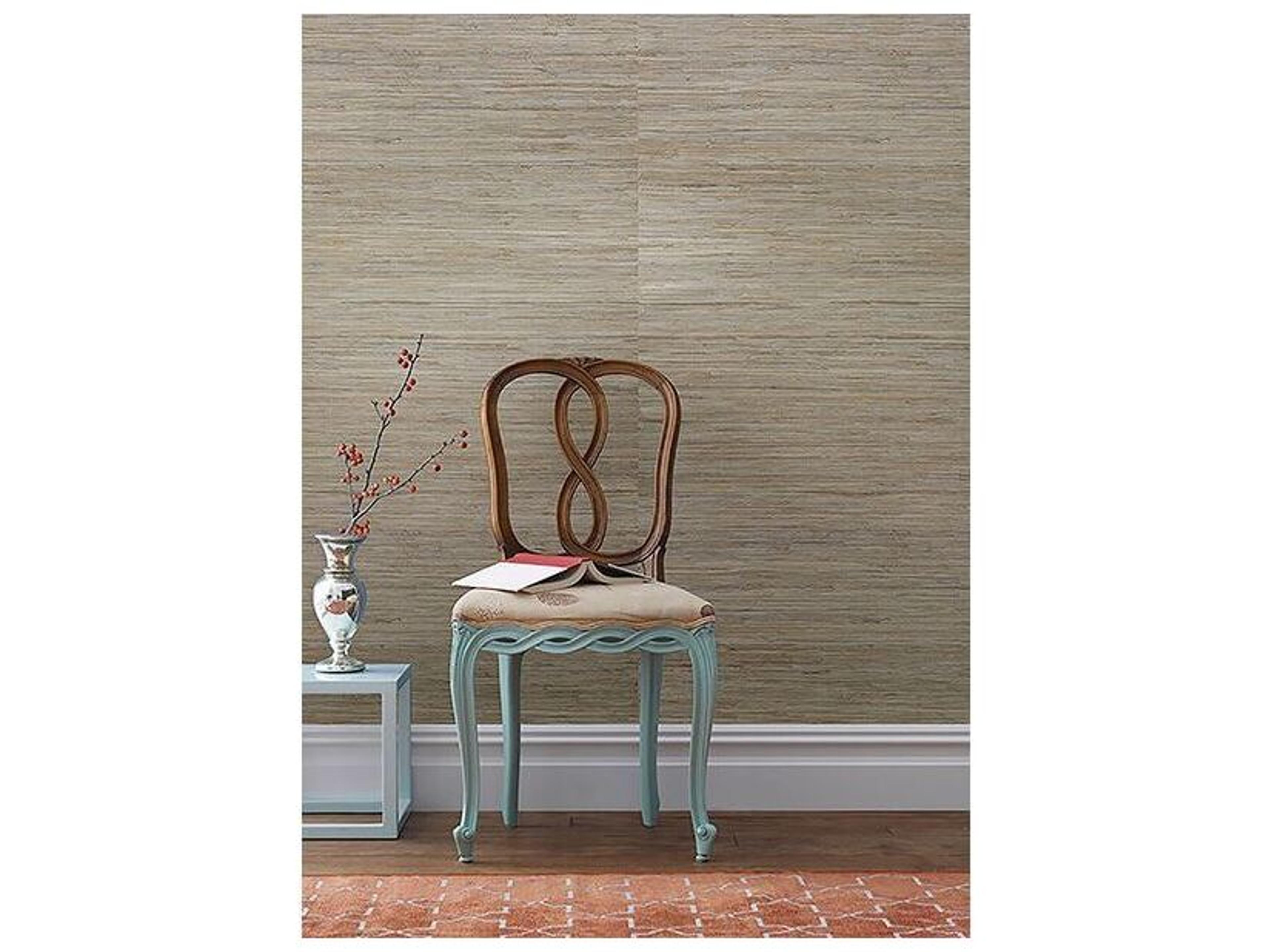 Brewster Home Fashions Kenneth James Katsu Light Brown Grasscloth Wallpaper