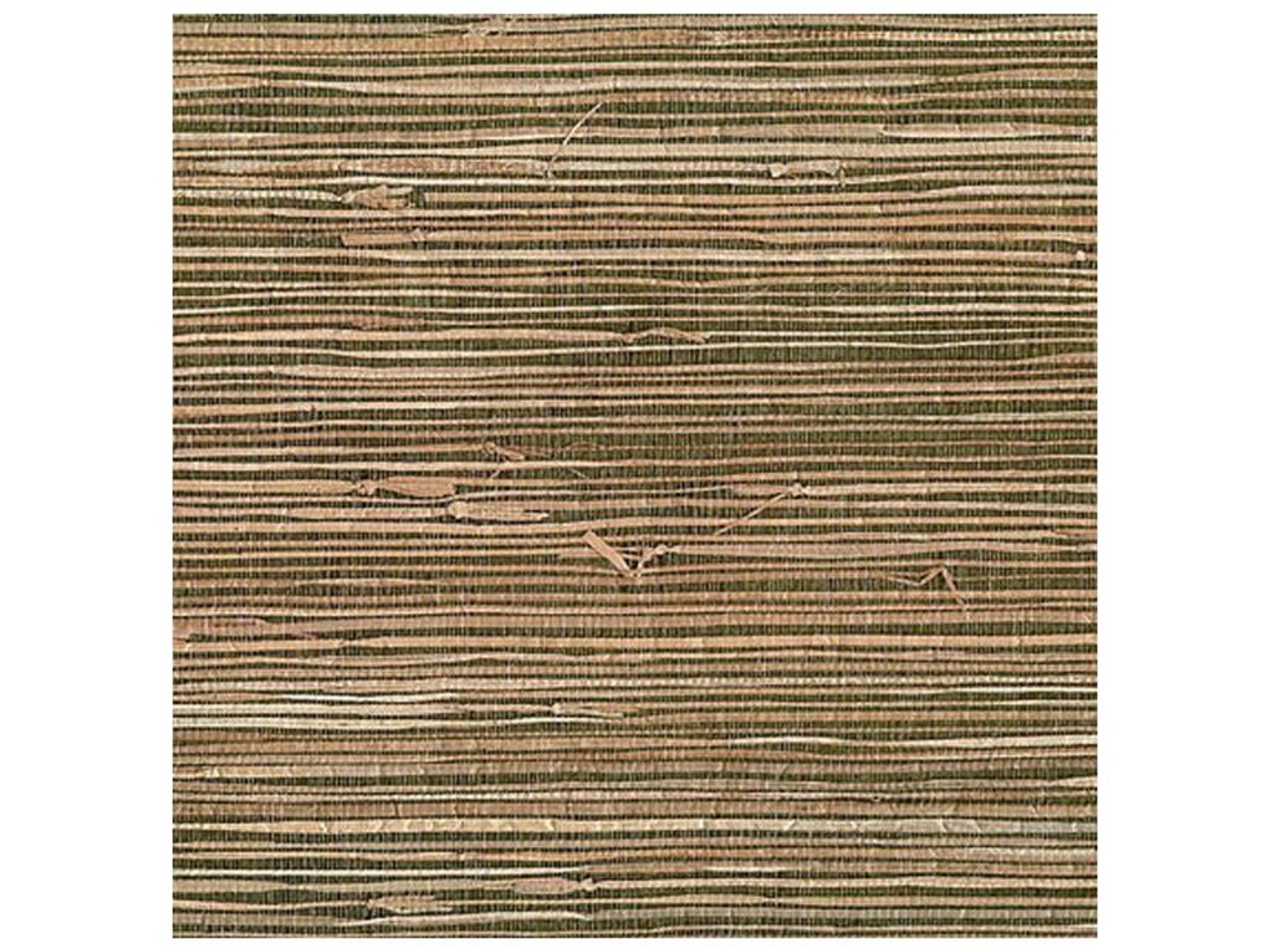 Kenneth James Mai Khaki Grasscloth Wallpaper