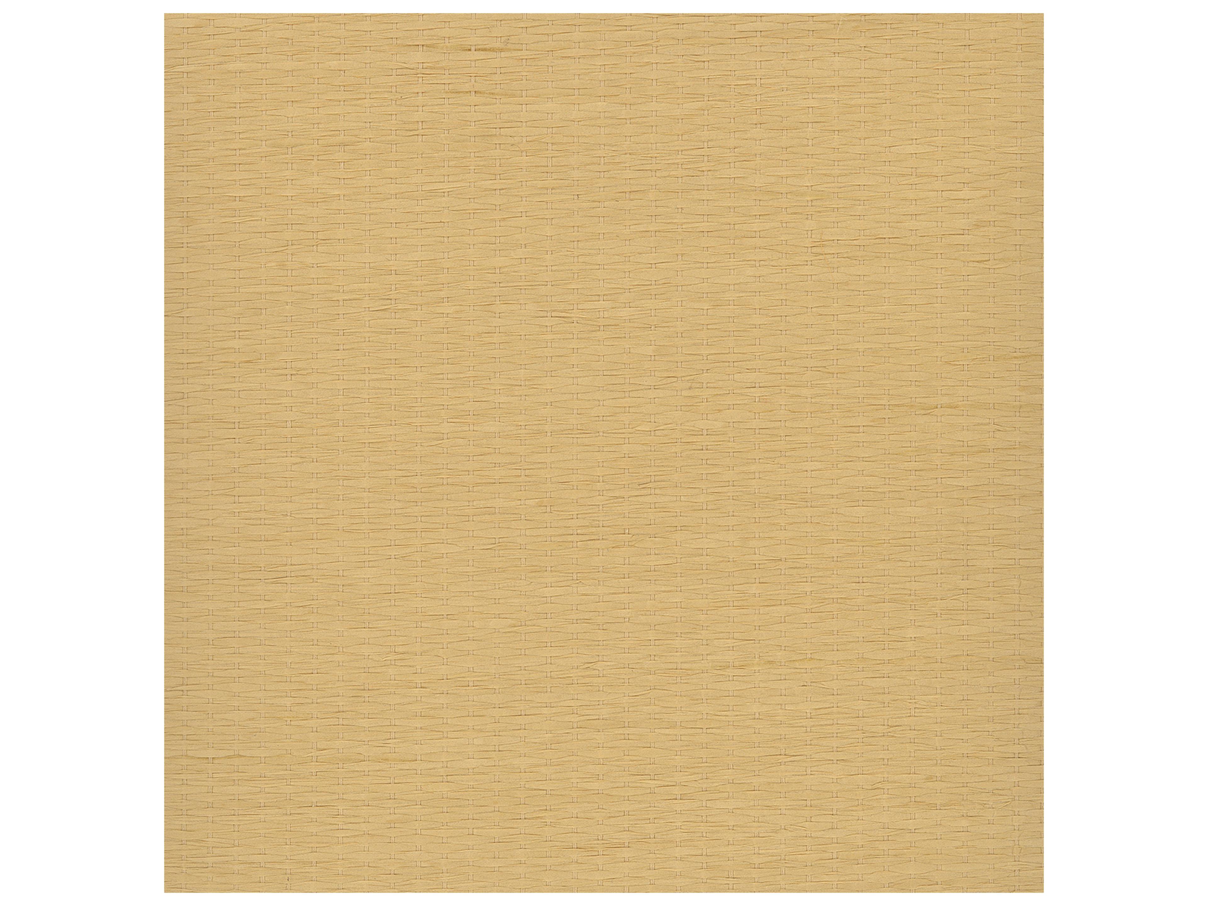 Kenneth James Qing Yuan Beige Grasscloth Wallpaper