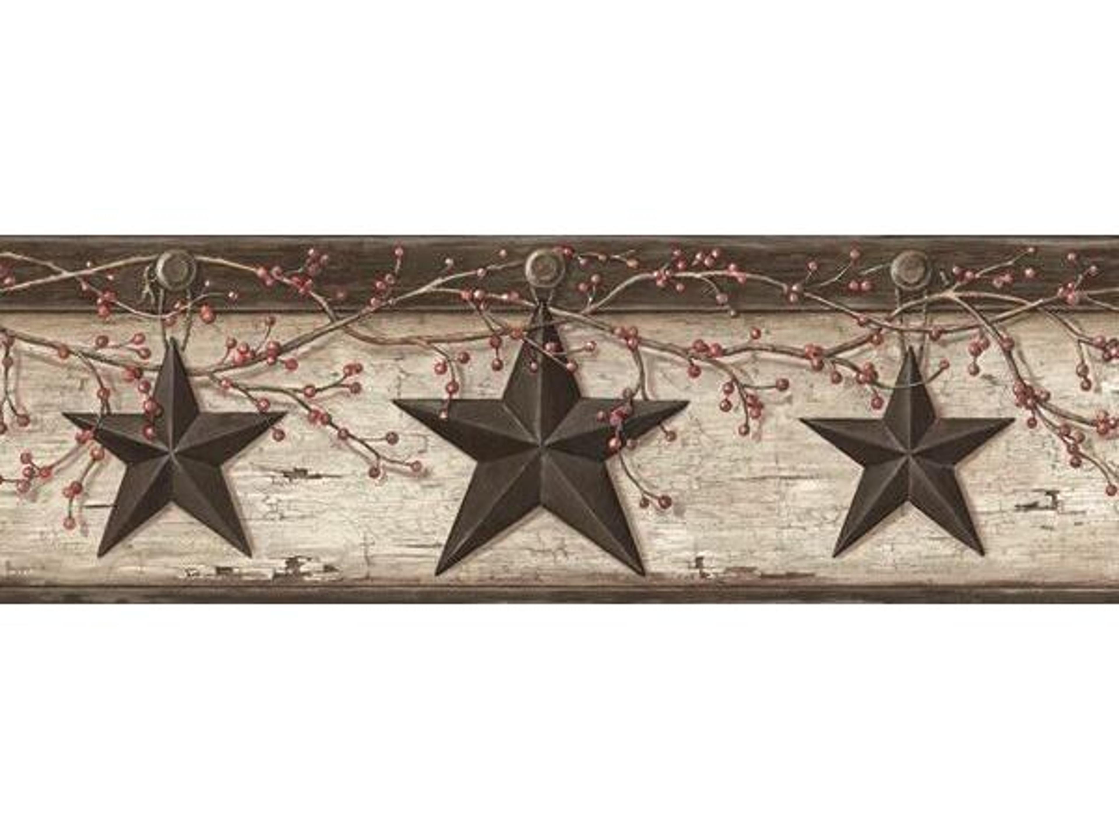 Chesapeake Graham Cream Rustic Star Trail Border