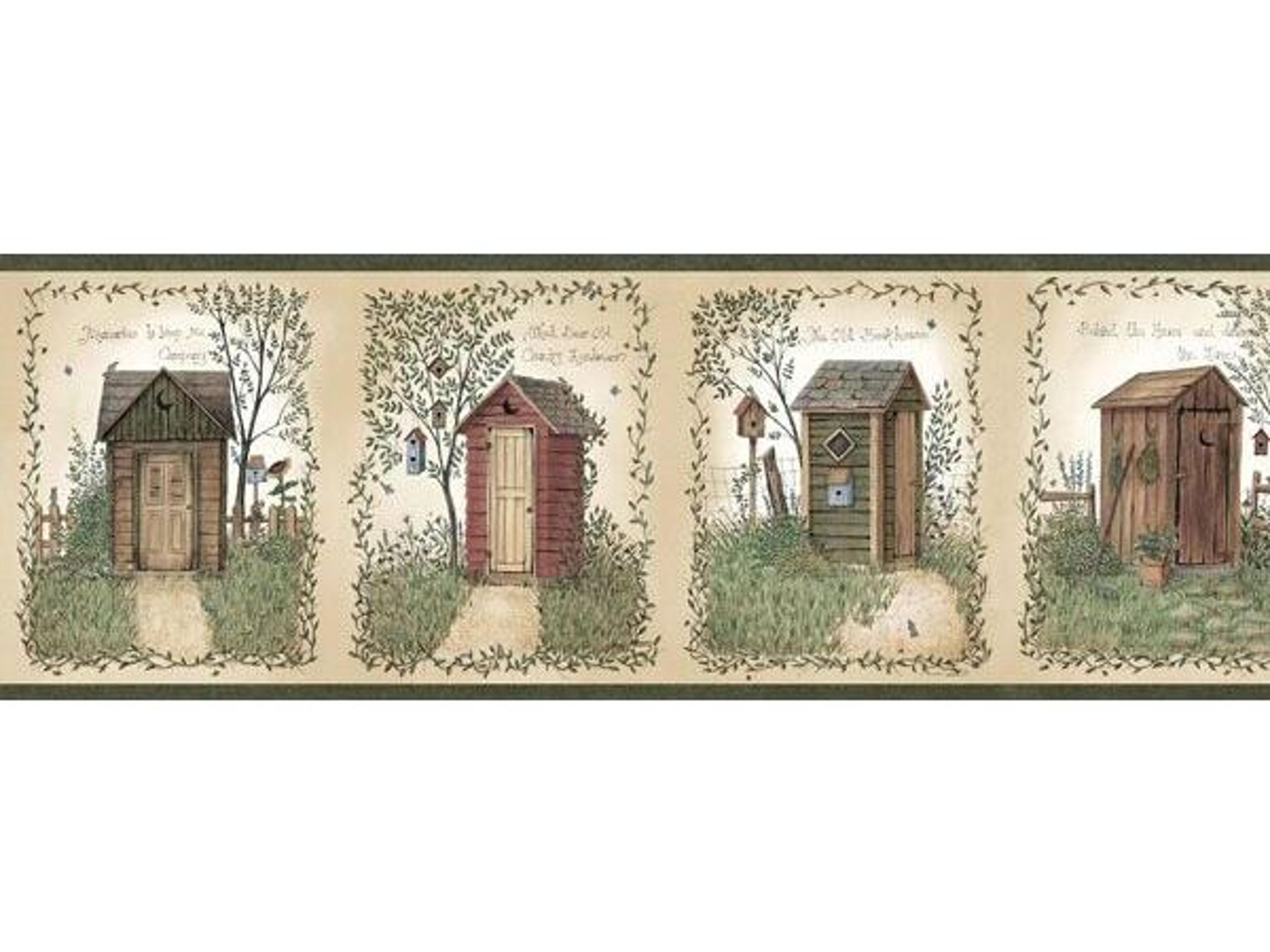 Chesapeake Fennel Wheat Outhouse Portrait Blocks Border