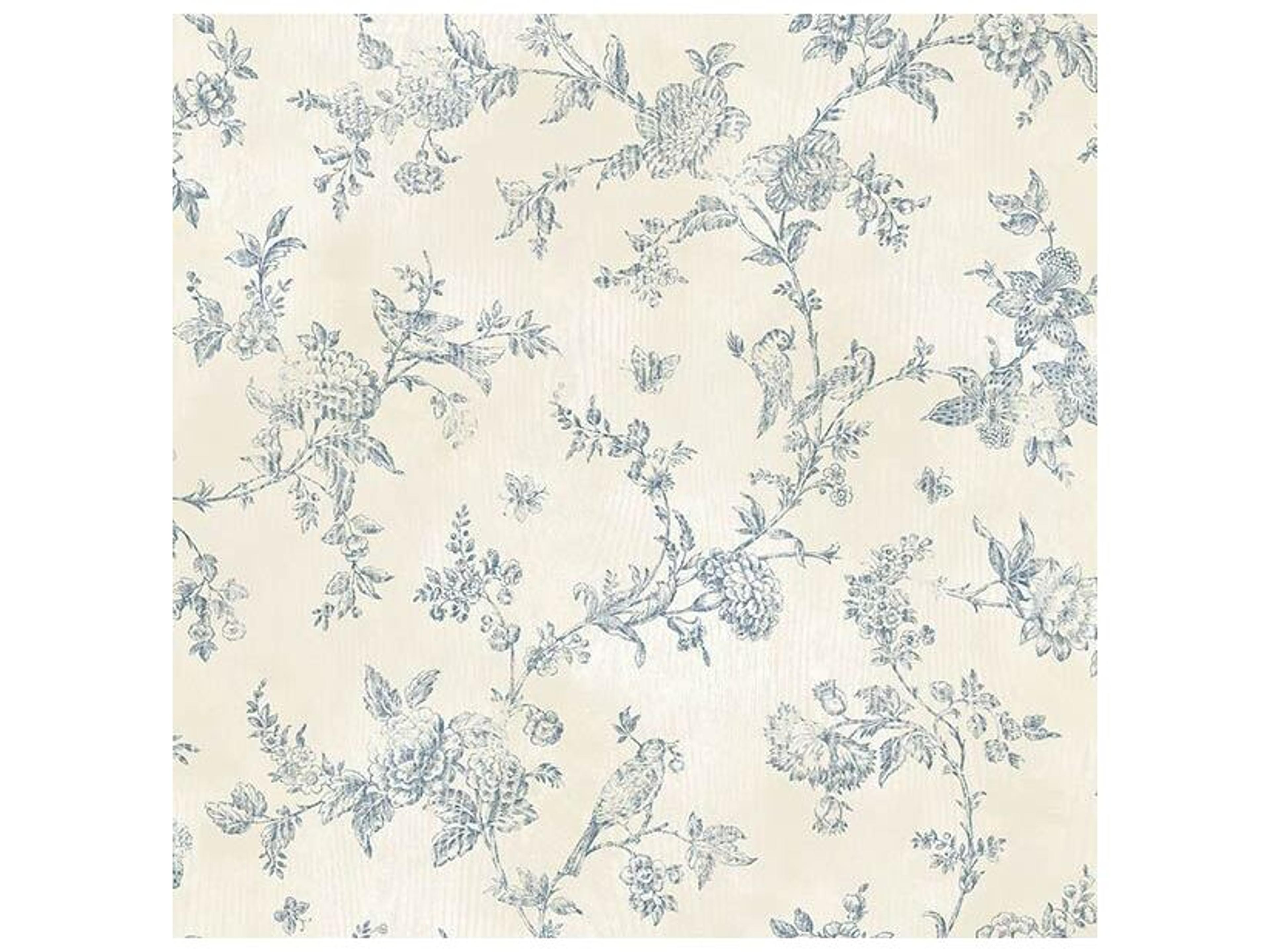 Chesapeake French Nightingale Blueberry Toile
